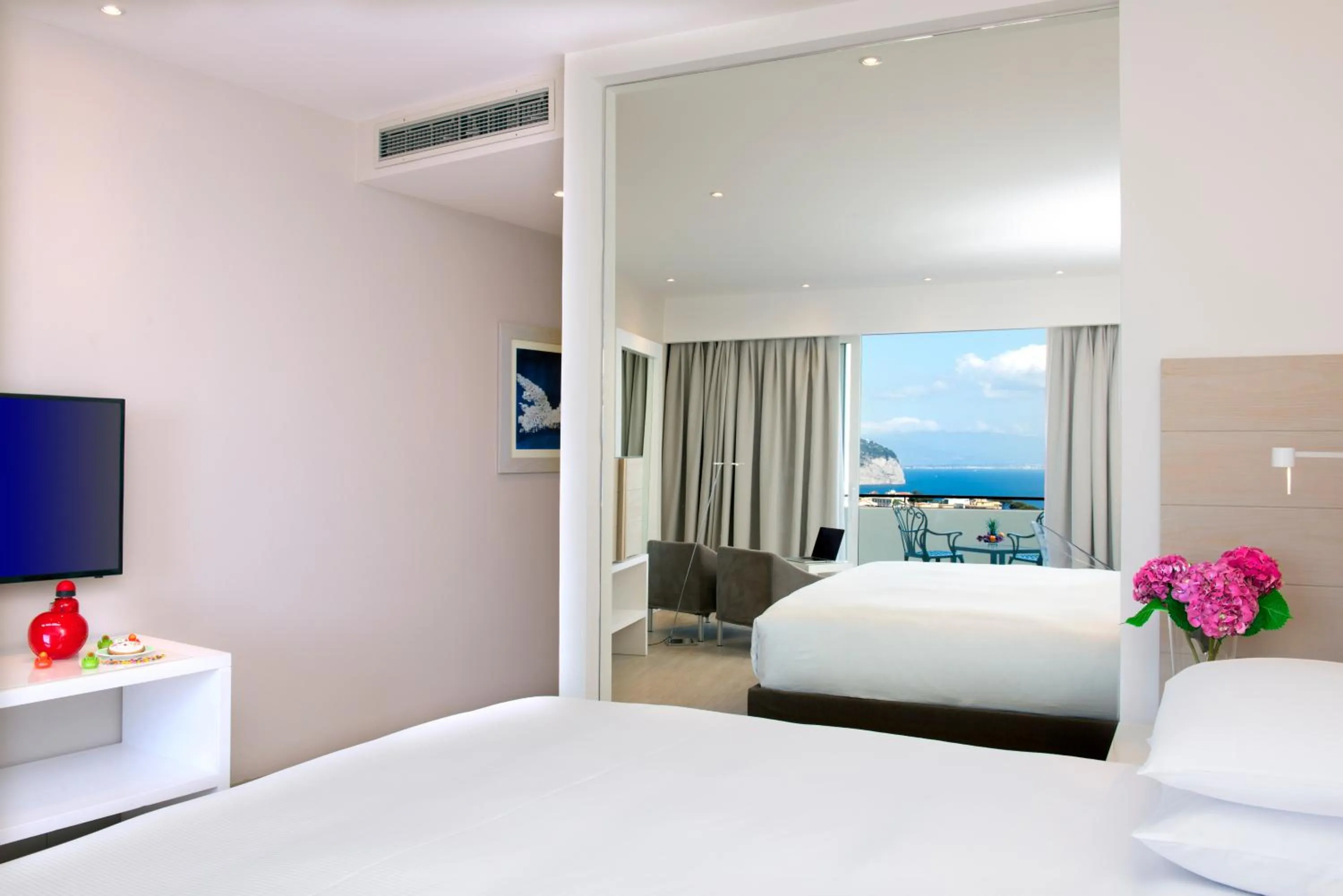 Bed in Hilton Sorrento Palace