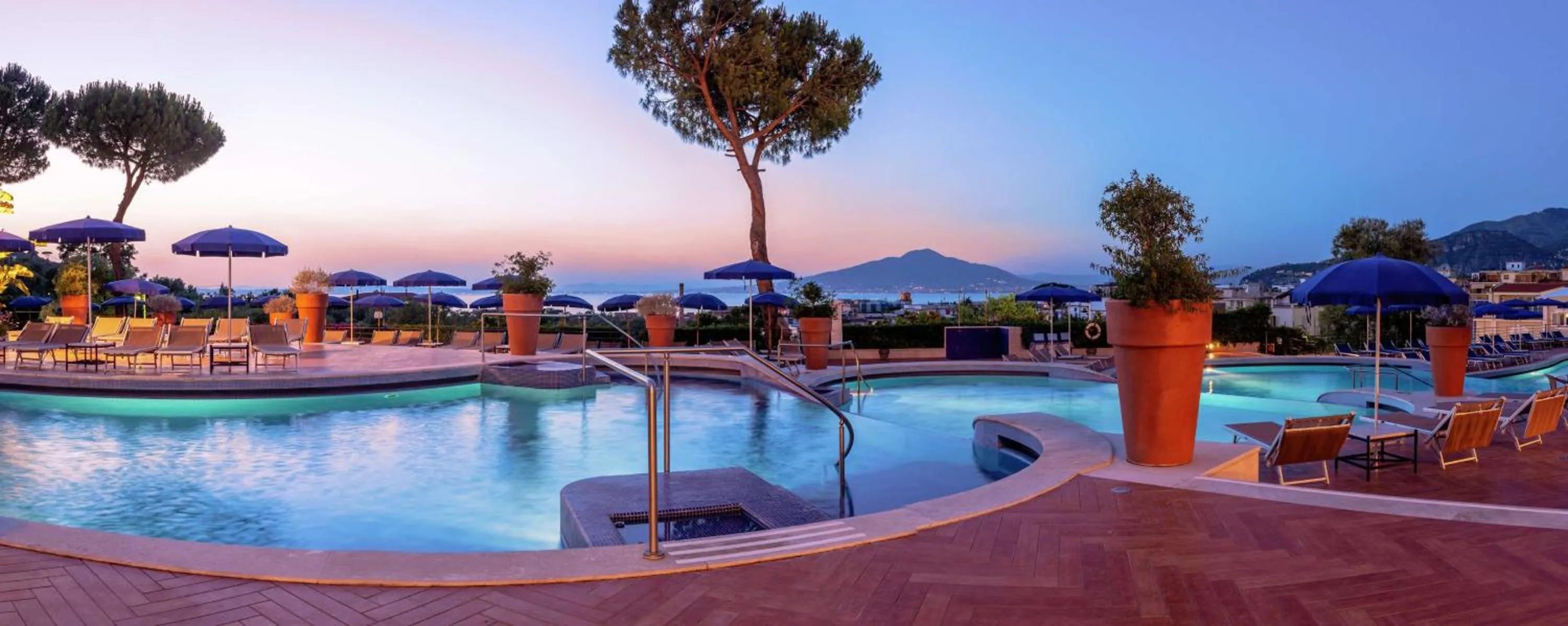 Pool view in Hilton Sorrento Palace