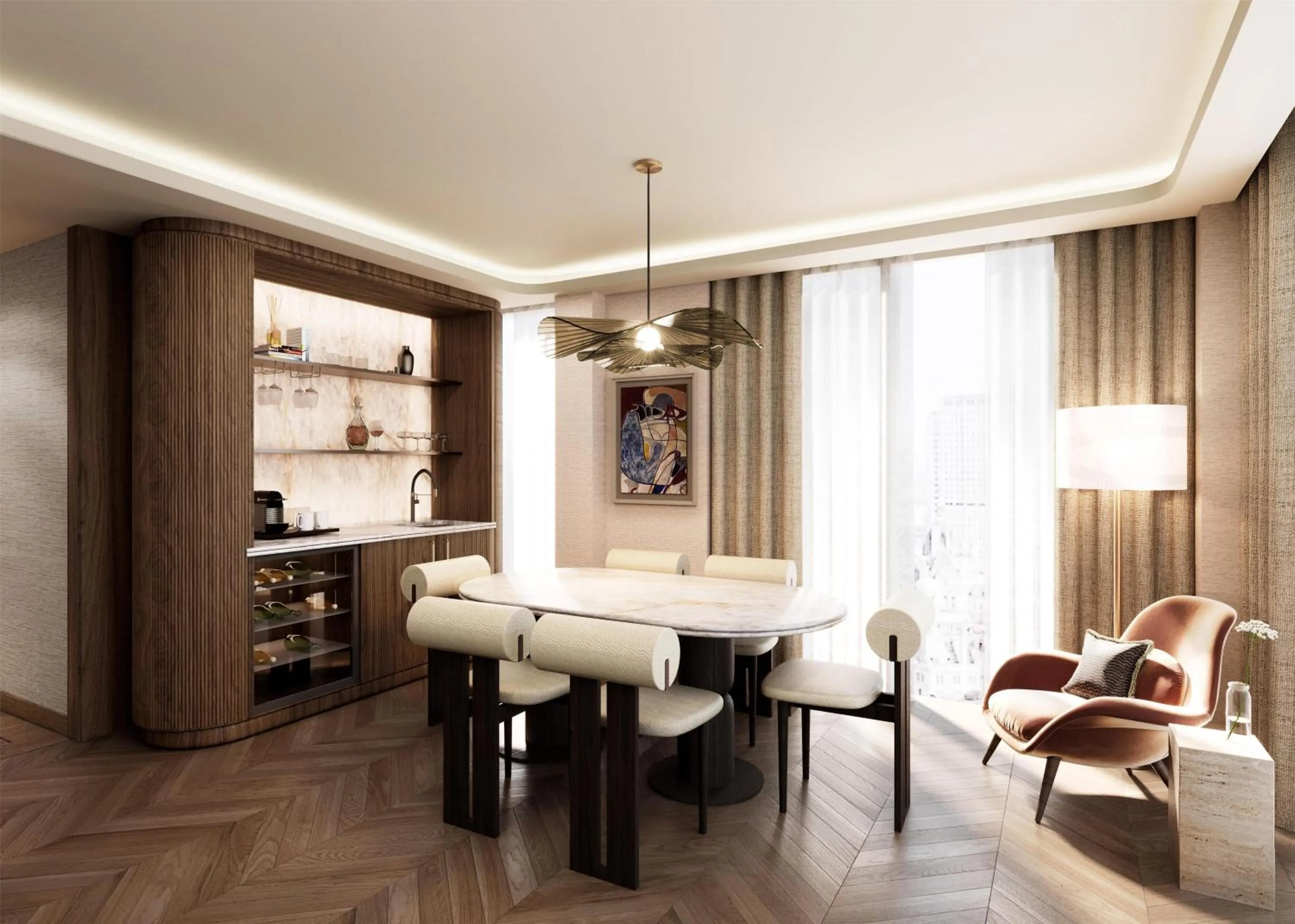 Living room in Hilton London Bankside