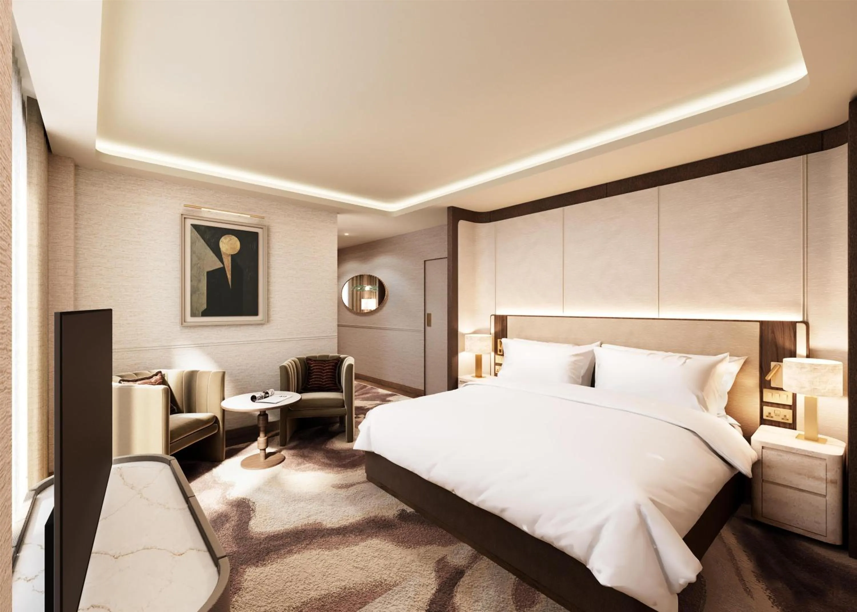 Bed in Hilton London Bankside