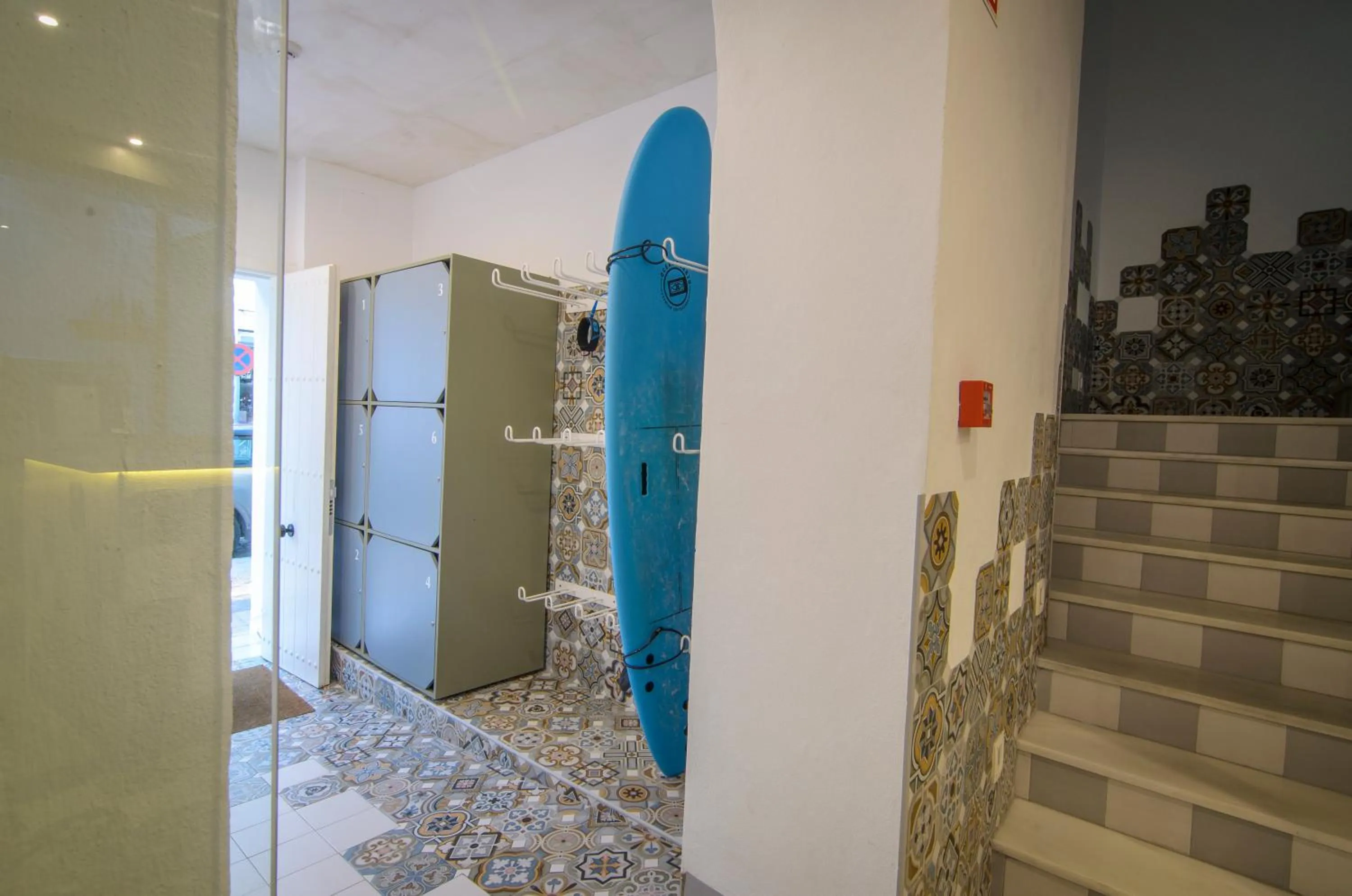 Lobby or reception in Hostal Gravina