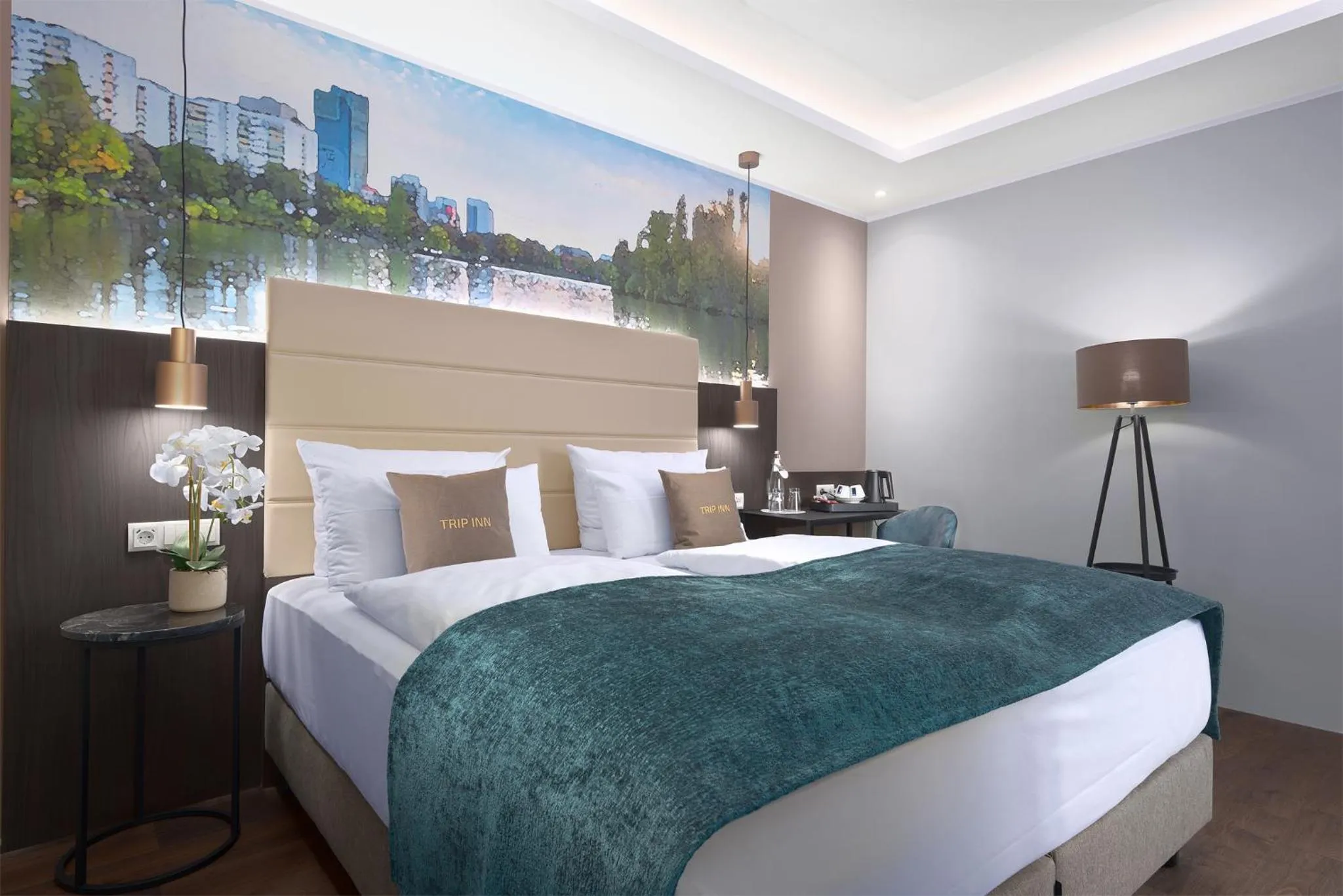 Bed in Trip Inn Hotel Frankfurt-Offenbach