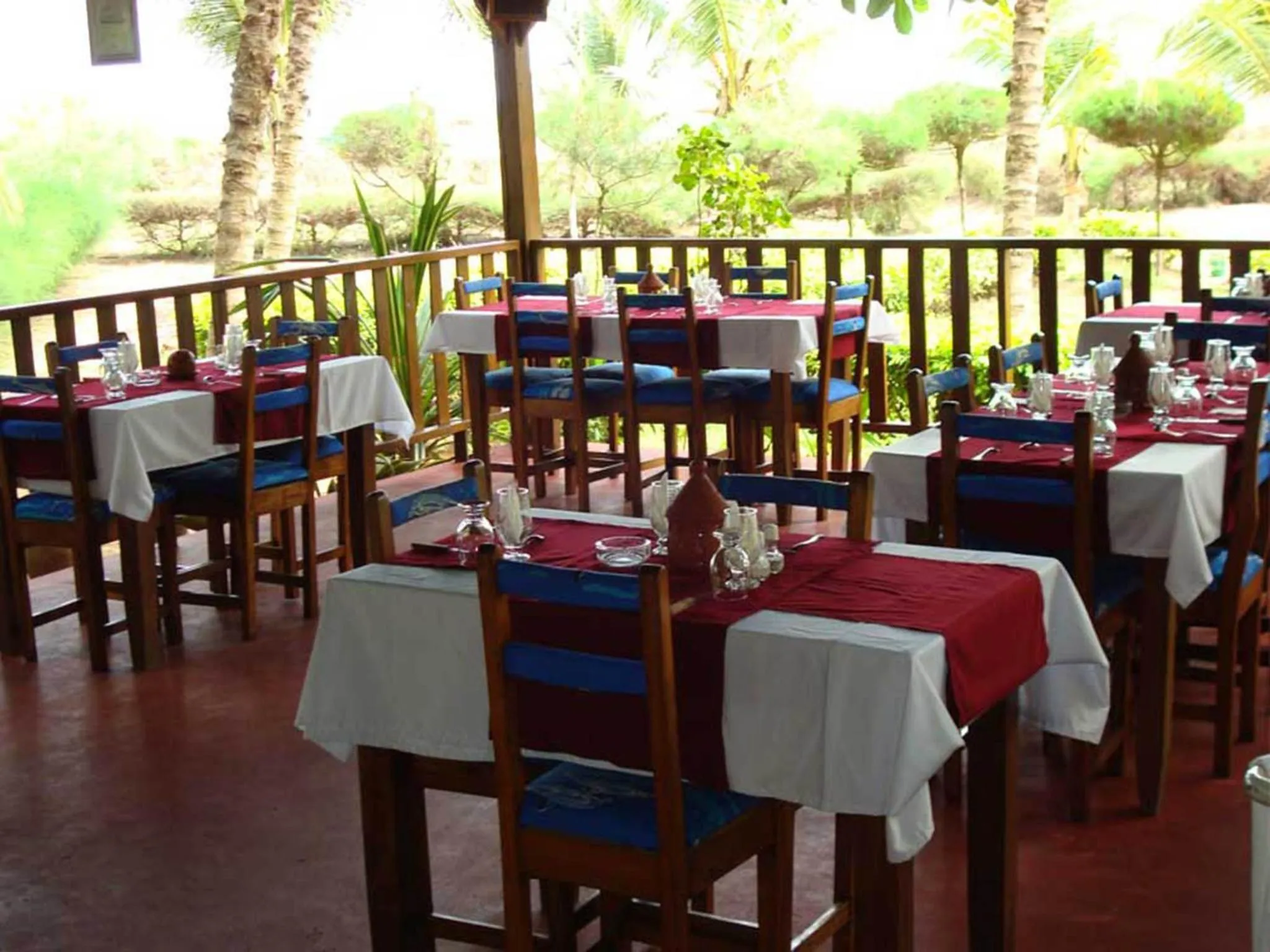 Patio in Hotel Village Vacances Awale Plage