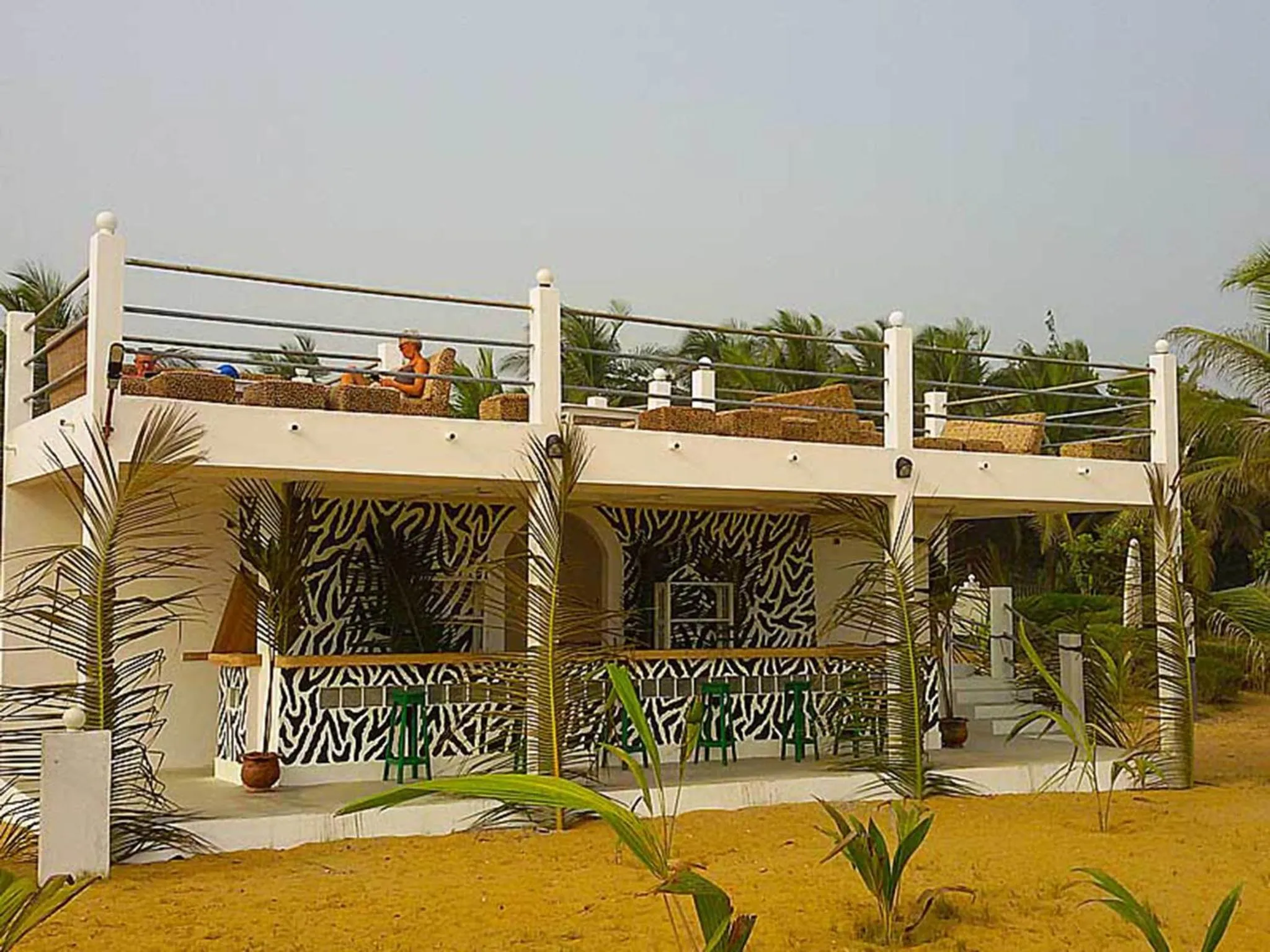 Patio in Hotel Village Vacances Awale Plage
