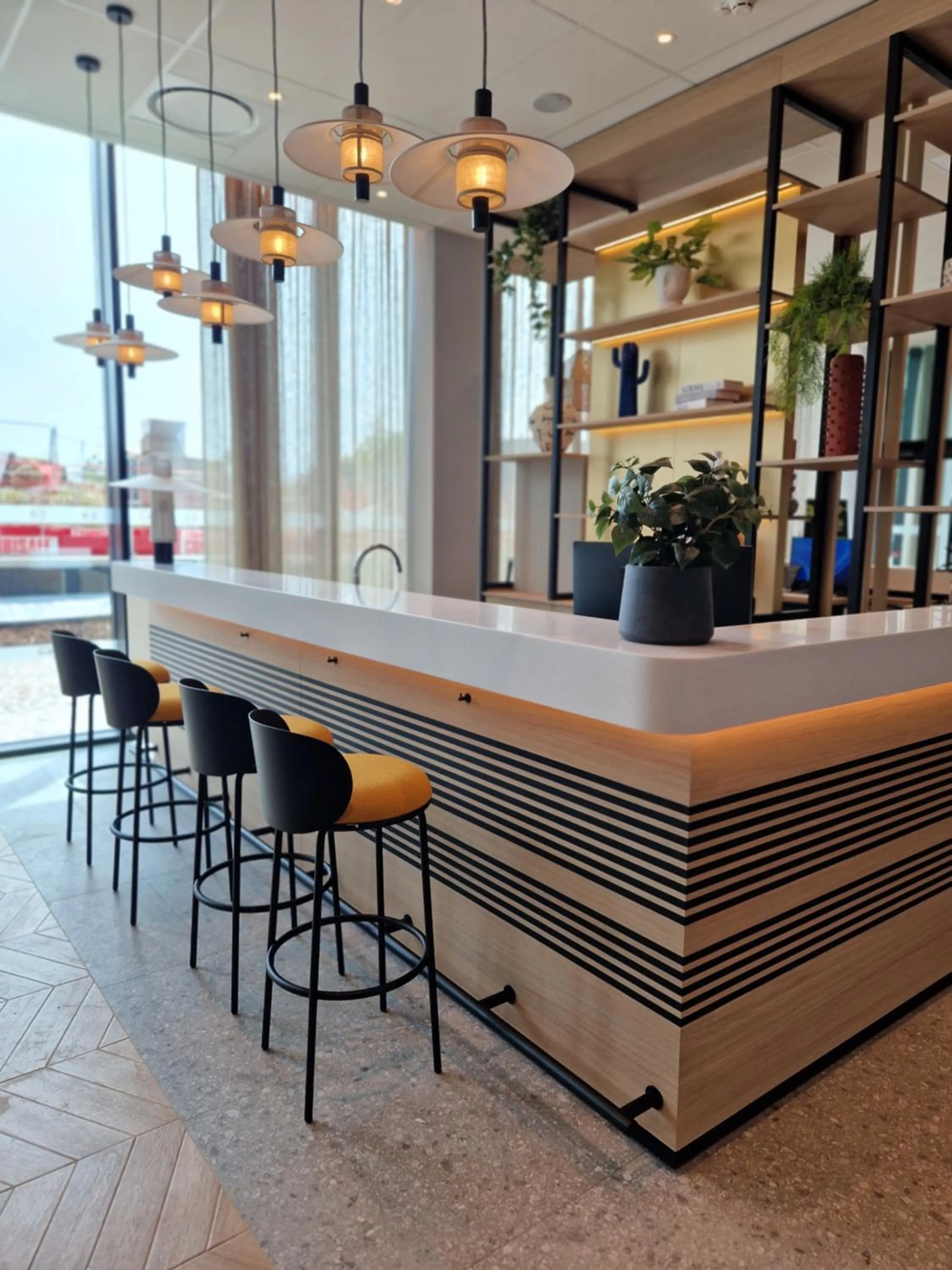 Lounge or bar in B&B HOTEL Luxembourg Centre Cloche d'Or