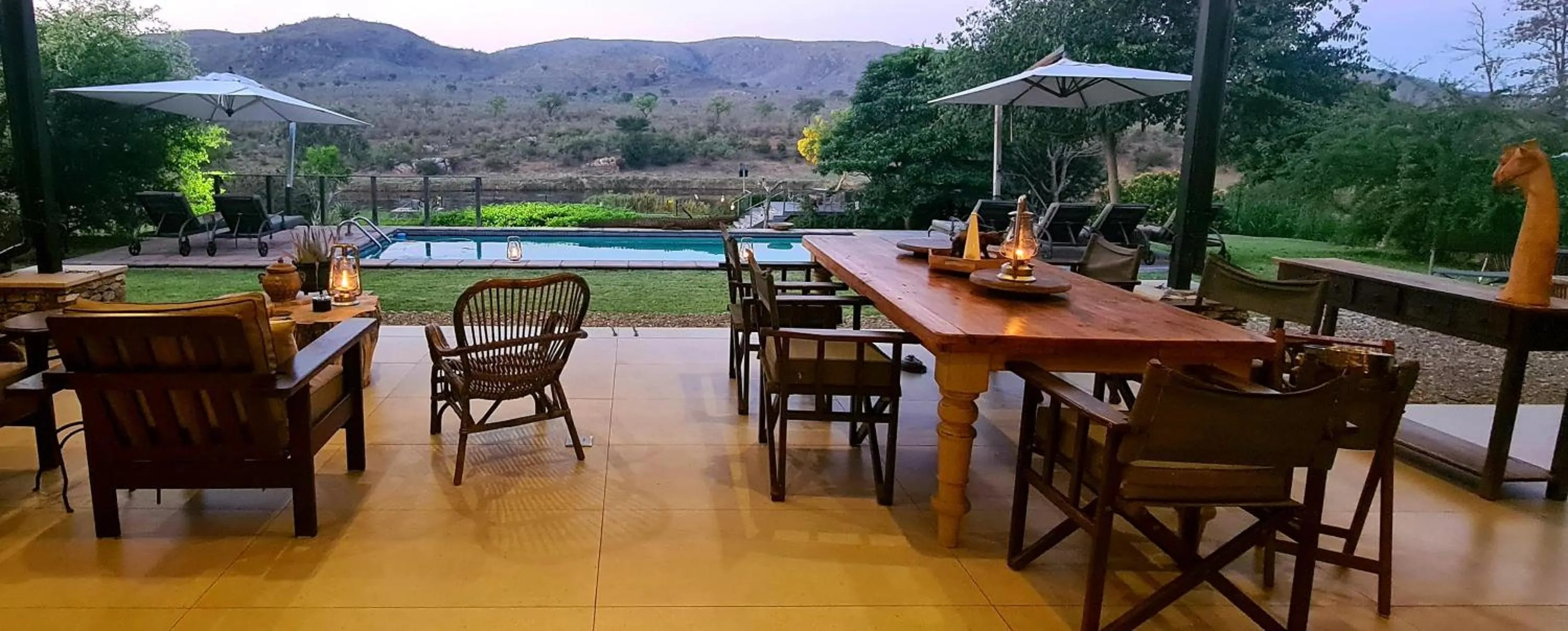 Patio in Kambaku River Lodge