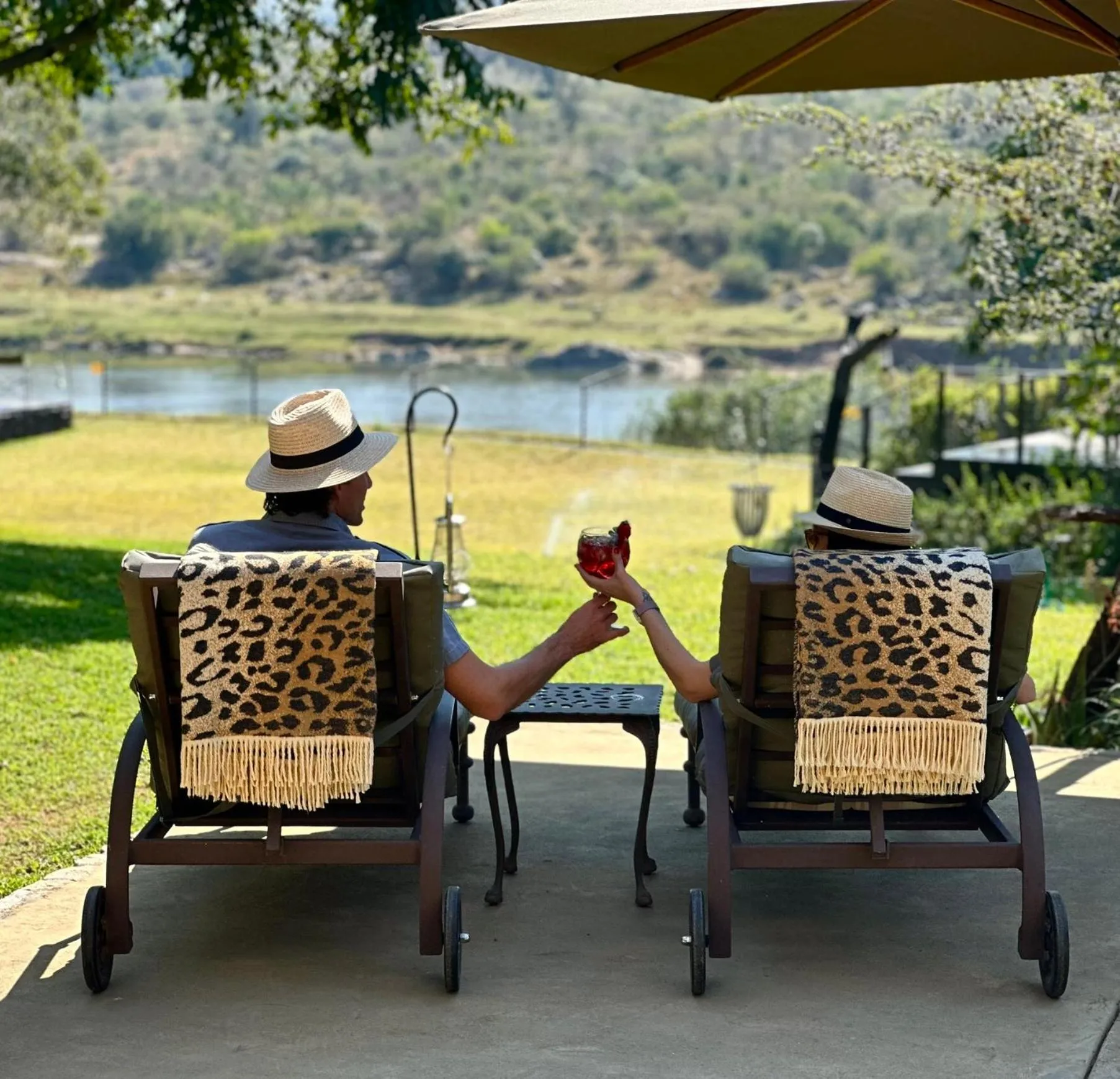 sunbed in Kambaku River Lodge