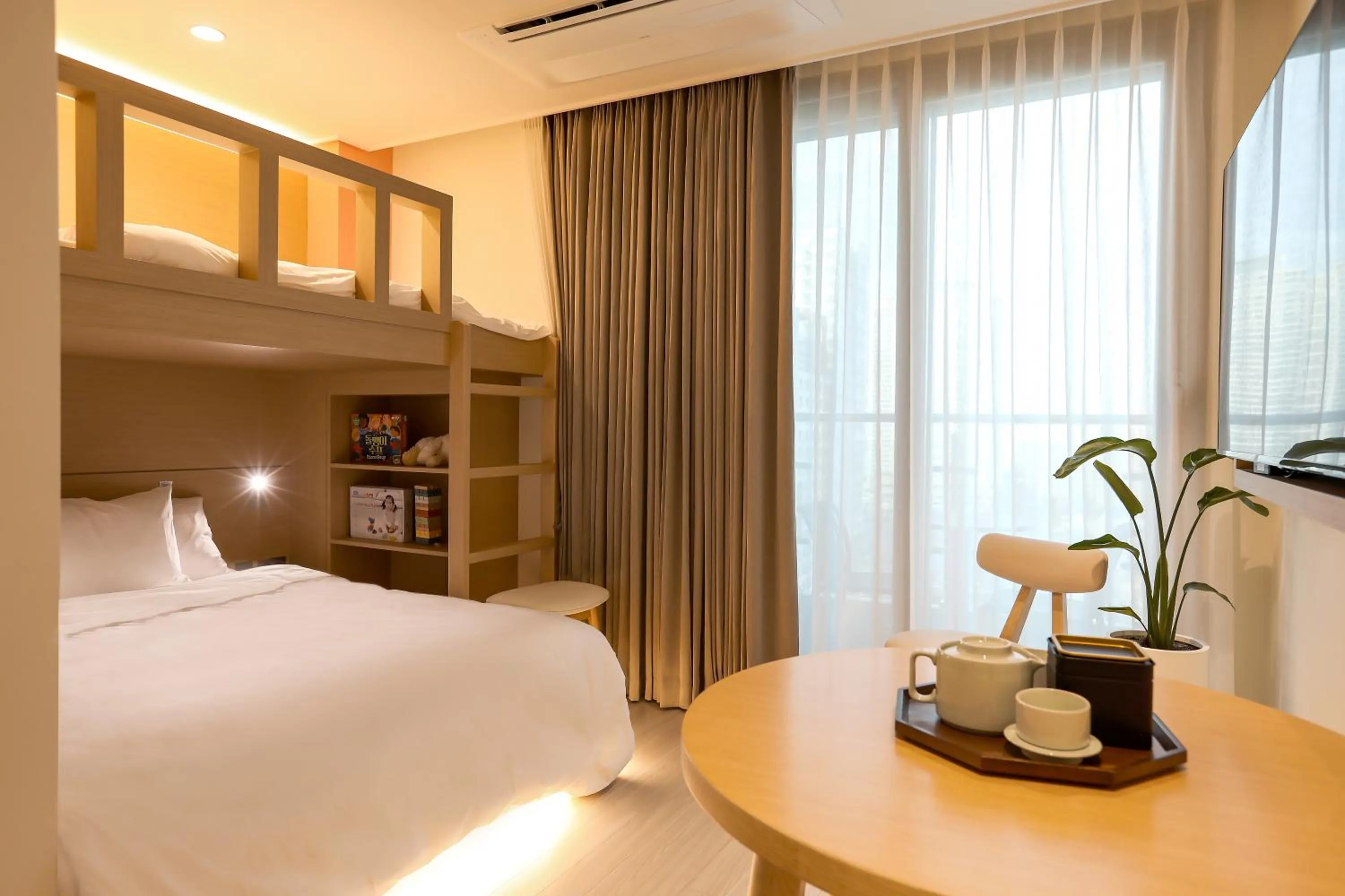 Bed in Hotelaround Sokcho