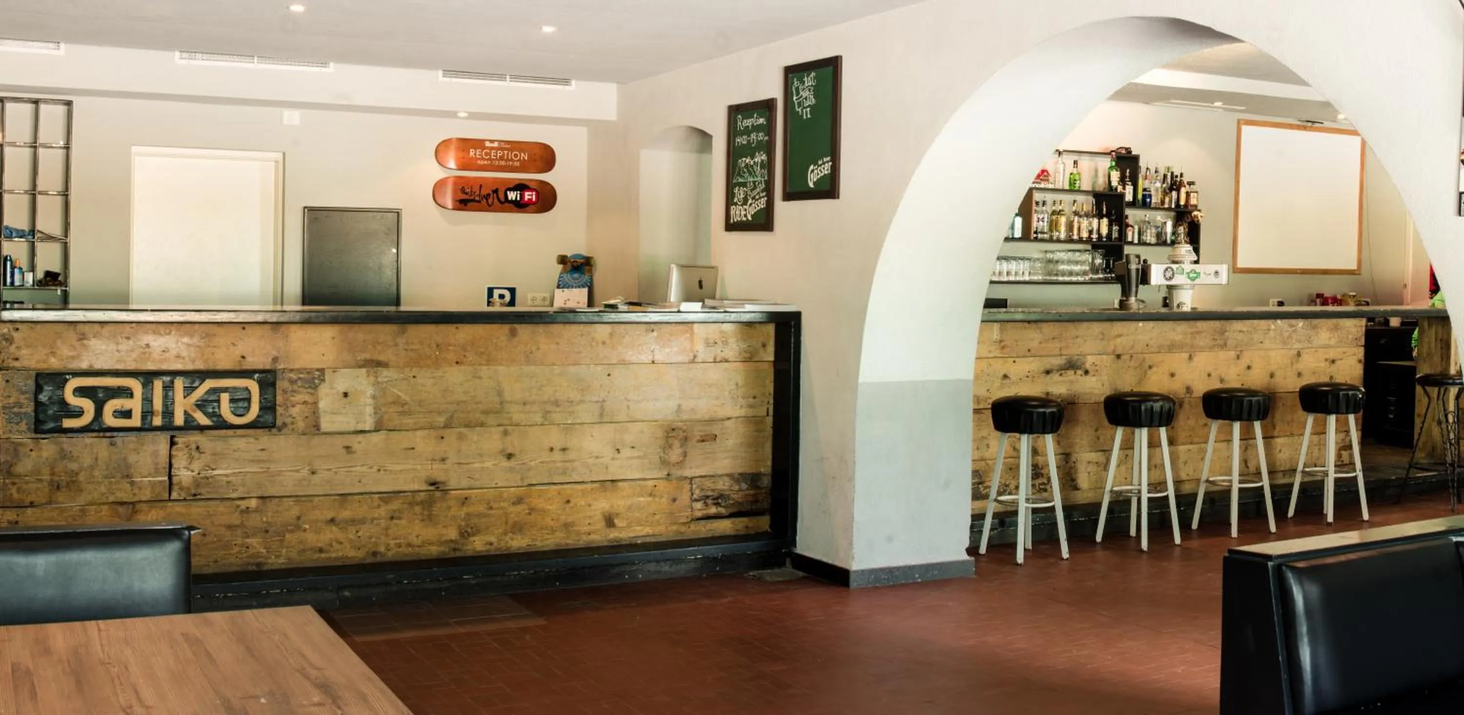 Lobby or reception in Hostel Chillertal