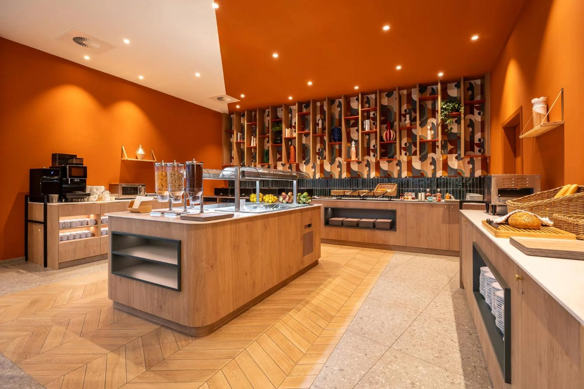 Buffet breakfast in B&B HOTEL Brussels Airport