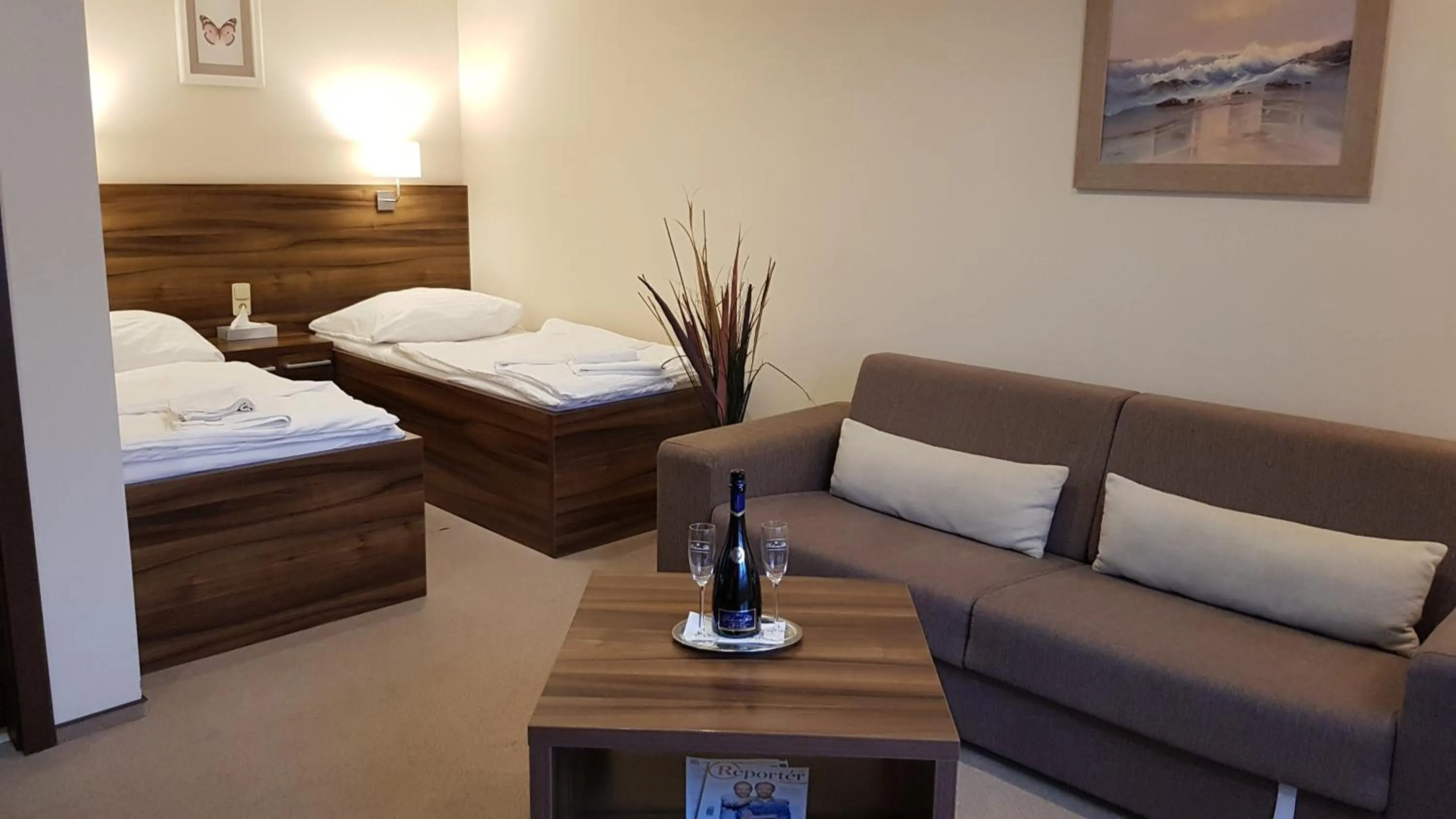 Bed in Hotel & Restaurant Pod Kaštany