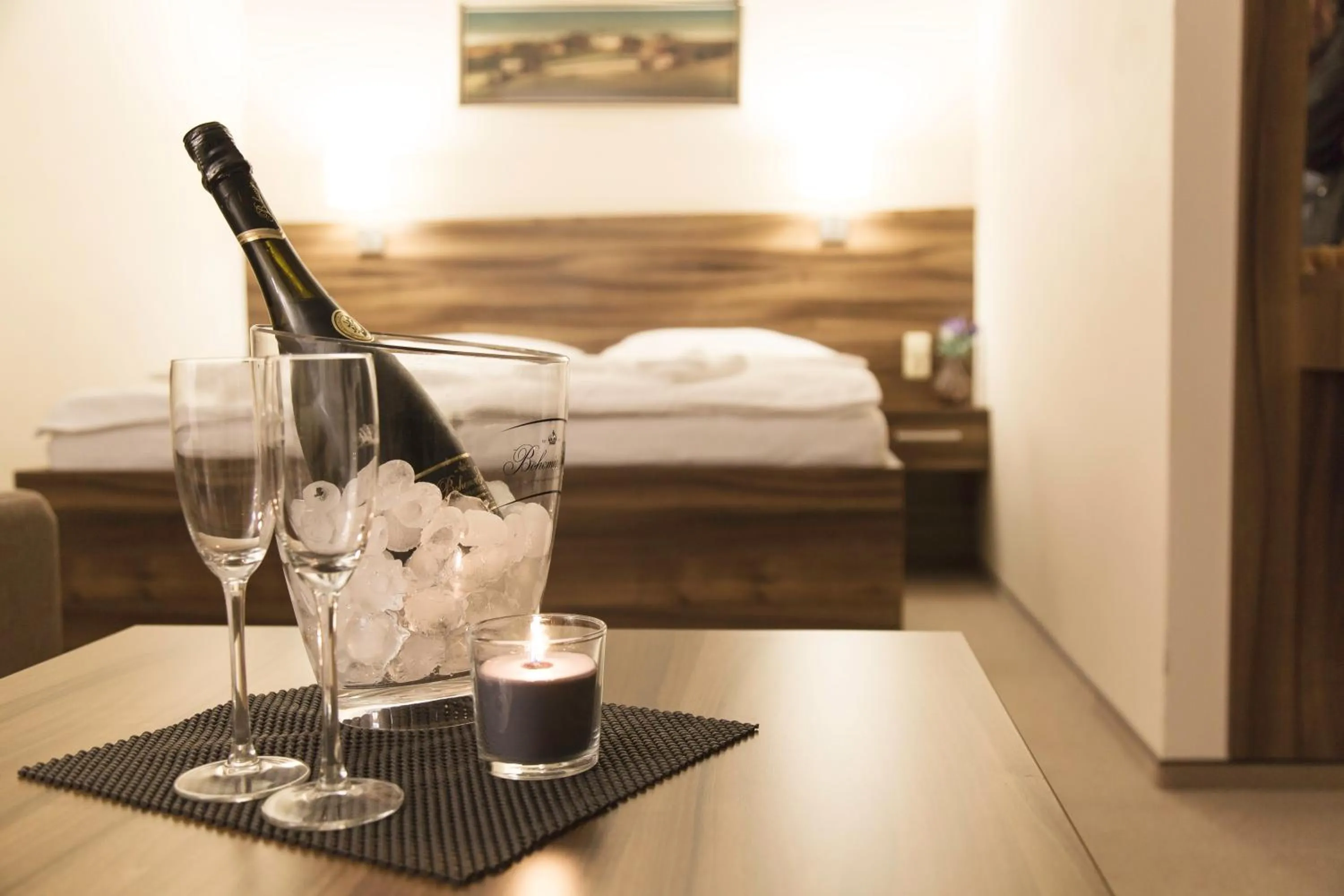 Decorative detail, Bed in Hotel & Restaurant Pod Kaštany