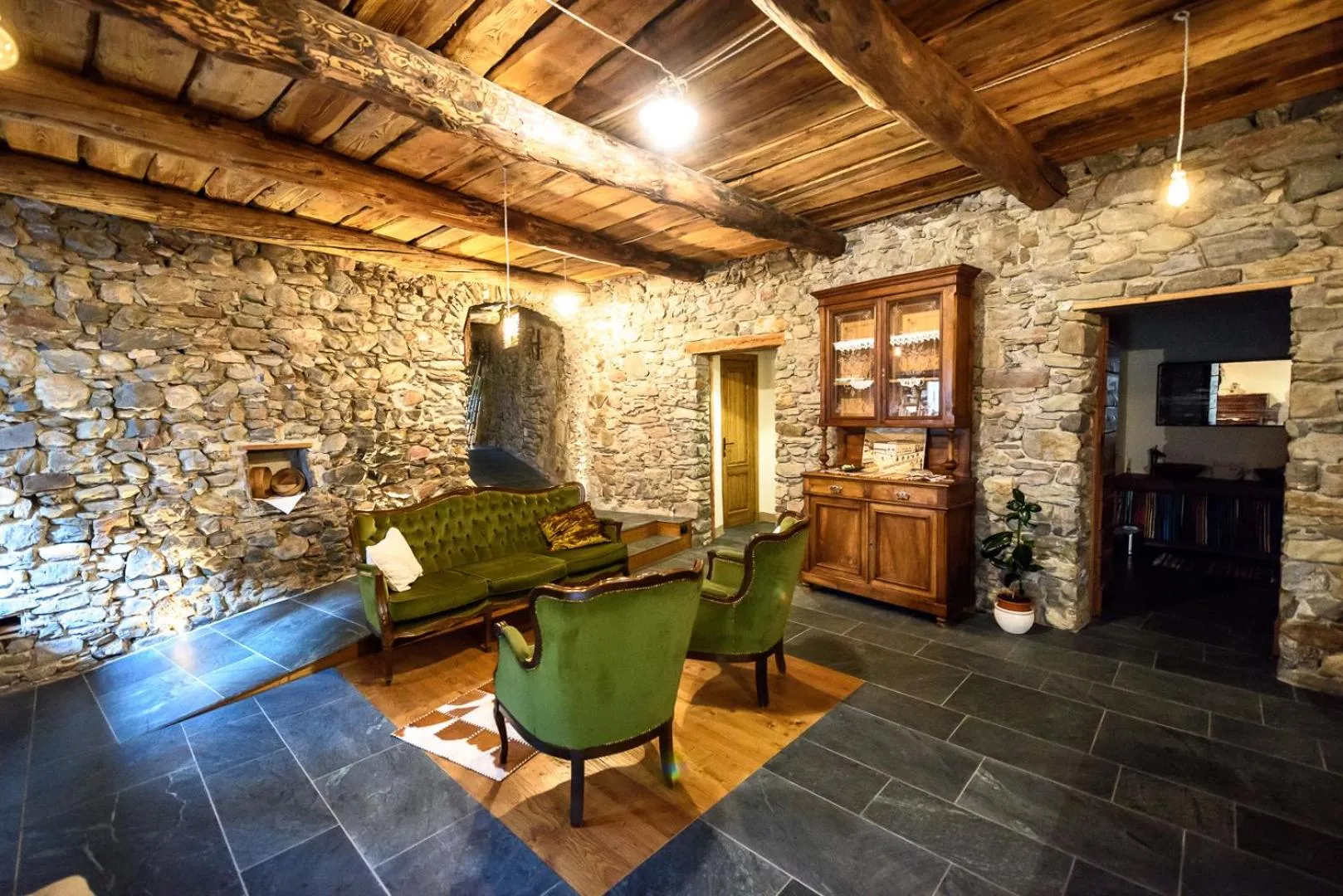 Living room in Ostello del Castello Tirano