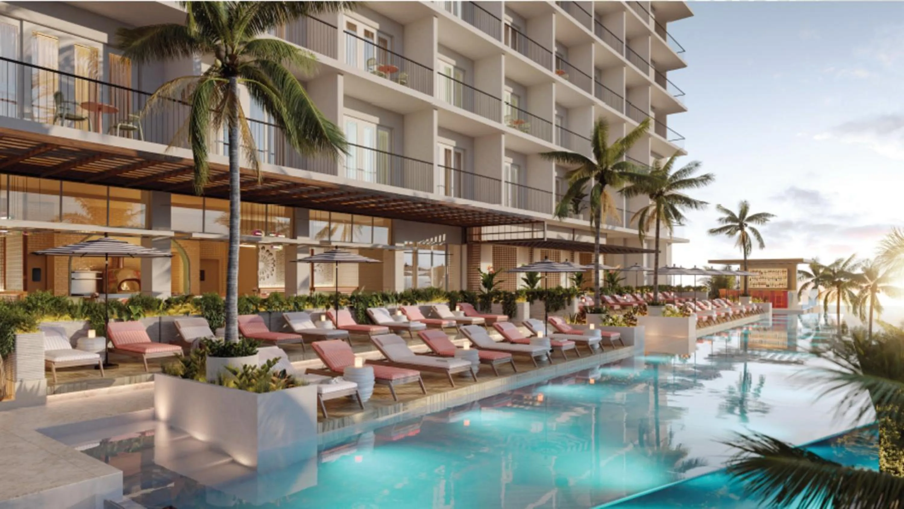 Swimming pool in Hotel Indigo Bridgetown Barbados by IHG