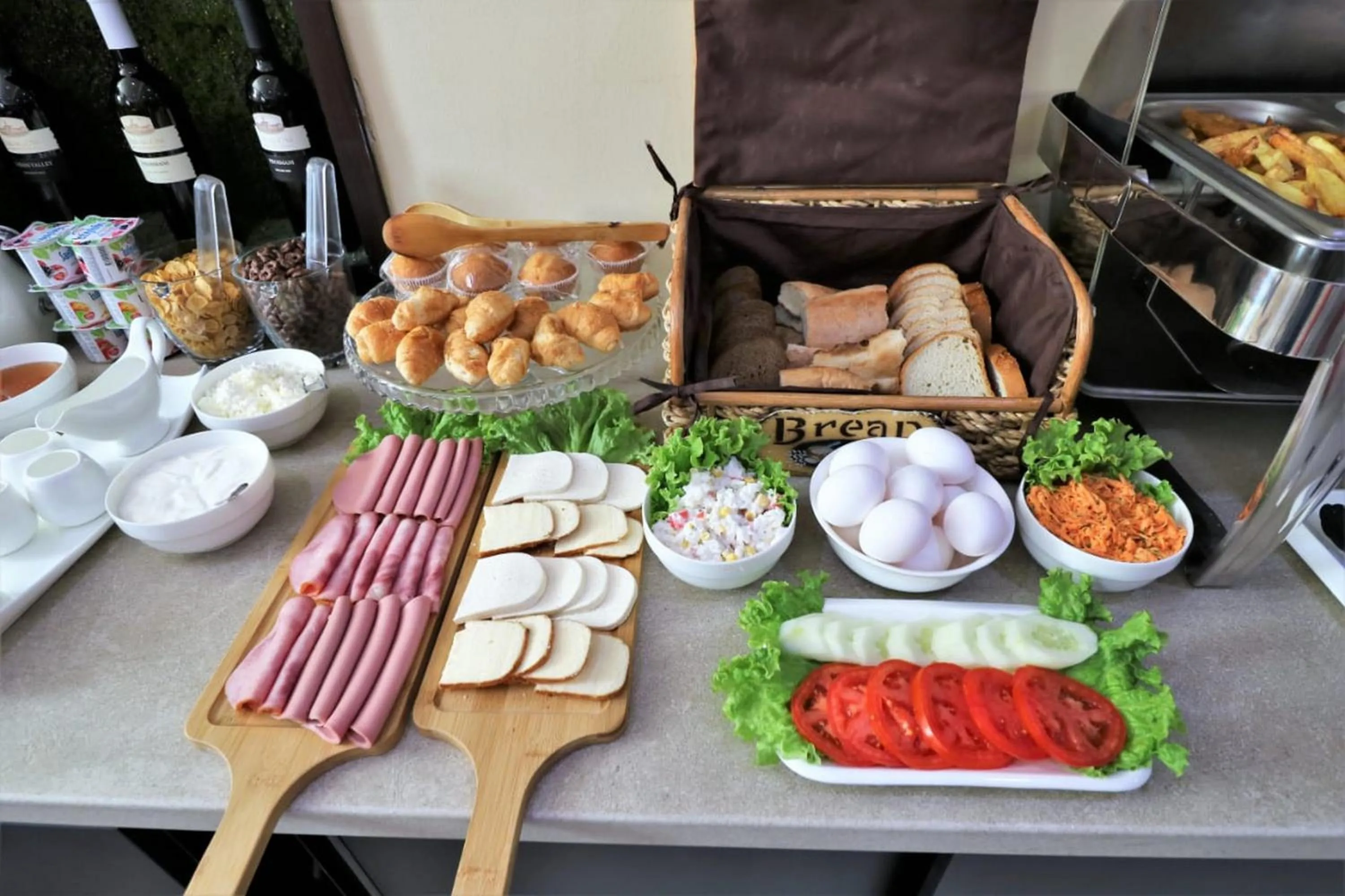 Buffet breakfast in East Gate Boutique Hotel