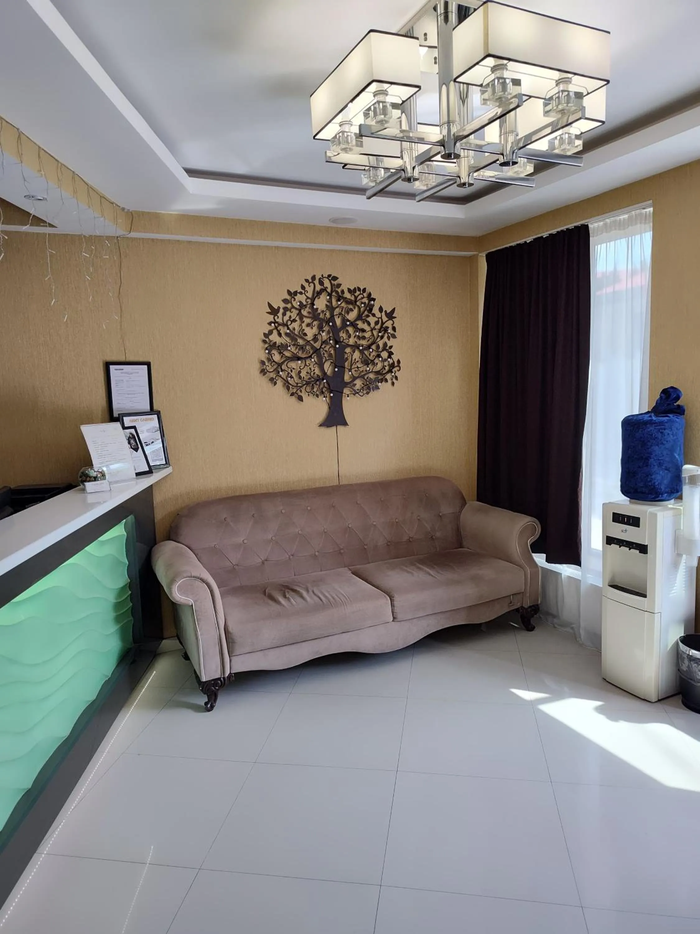 Seating area in East Gate Boutique Hotel