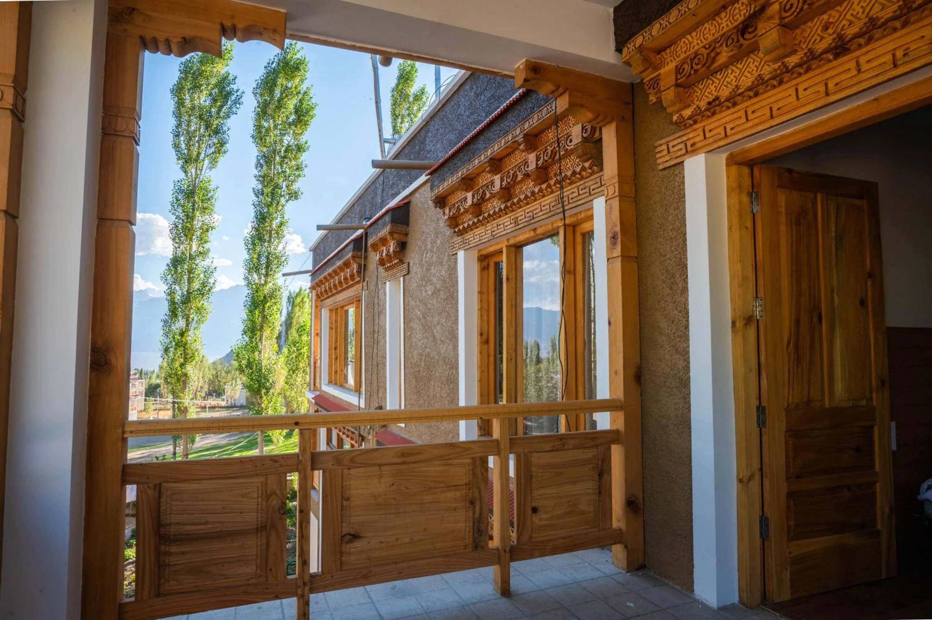 Garden view in Sangto Green Guest House