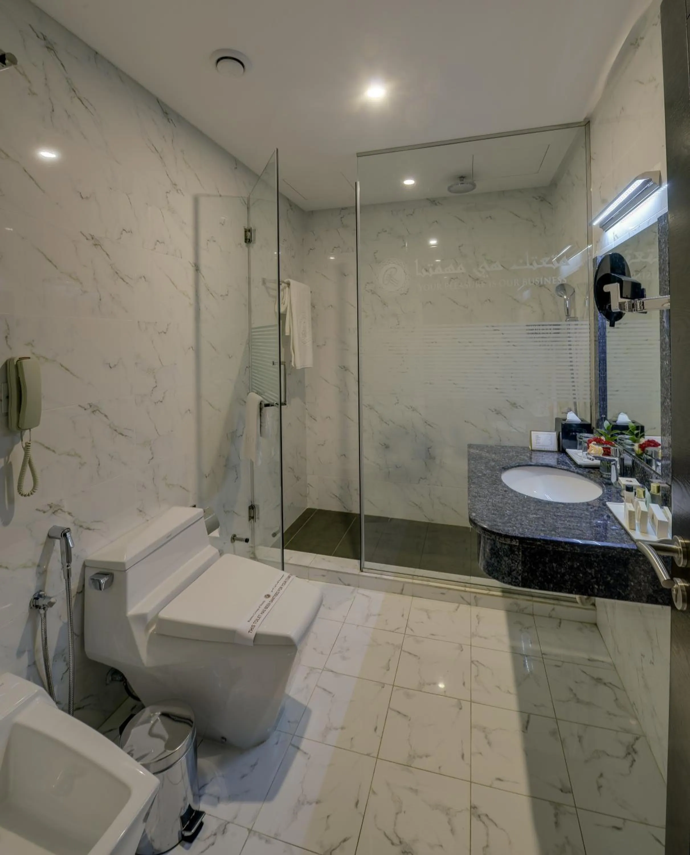 Shower in Ramee Rose Hotel