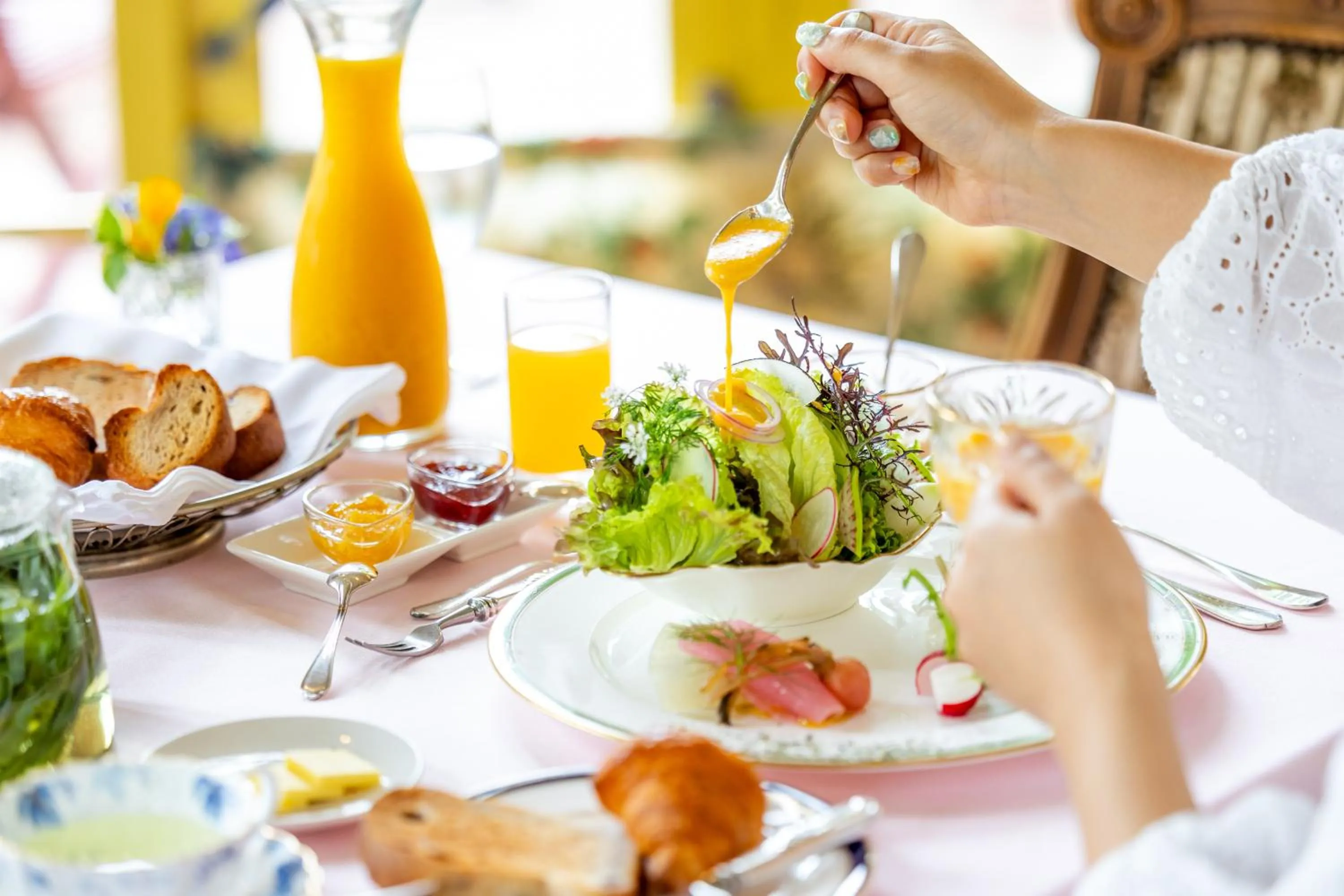 Food and drinks in Auberge Le Temps