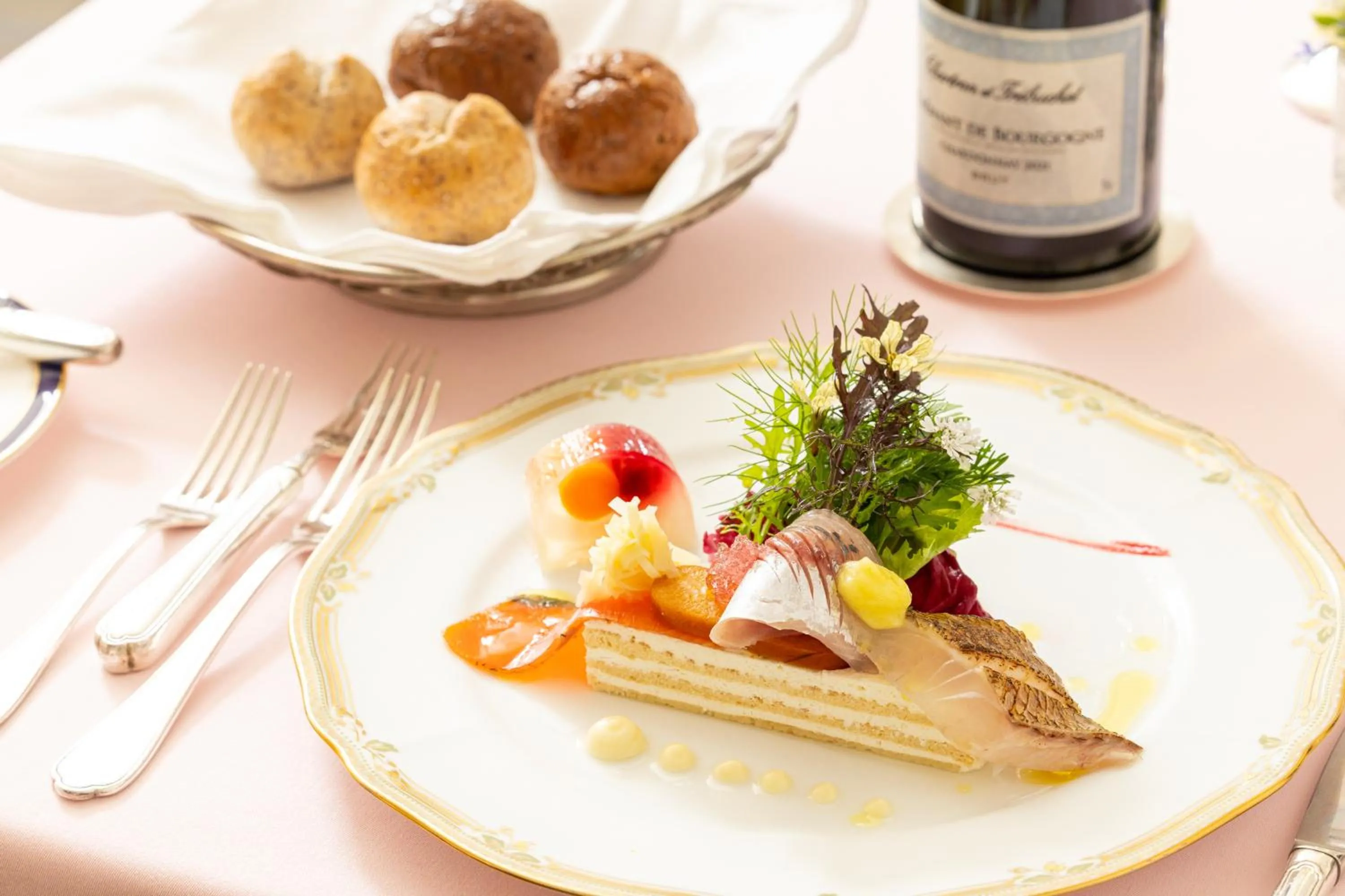 Food and drinks in Auberge Le Temps