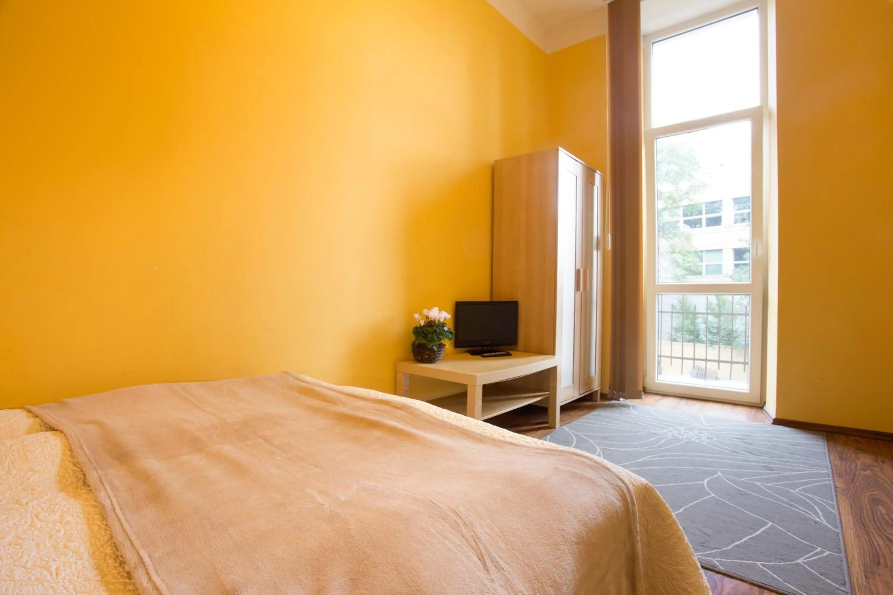 Balcony/Terrace, Bed in Krakow Townhouse