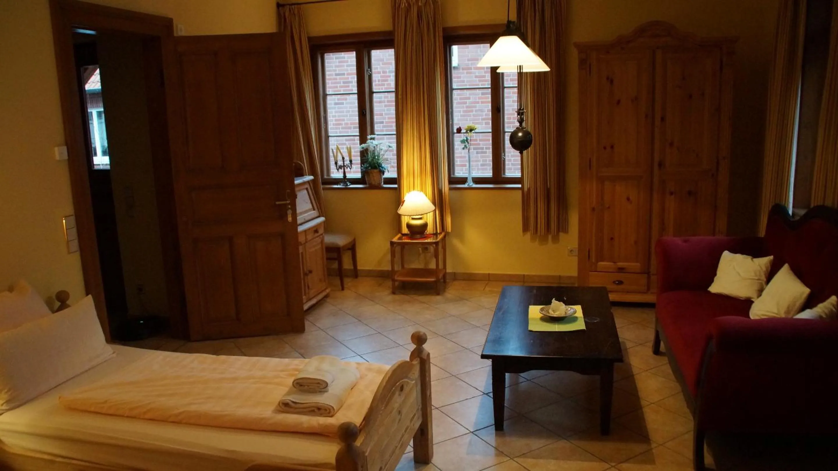 Bedroom, Bed in Gästehaus am Wasserturm