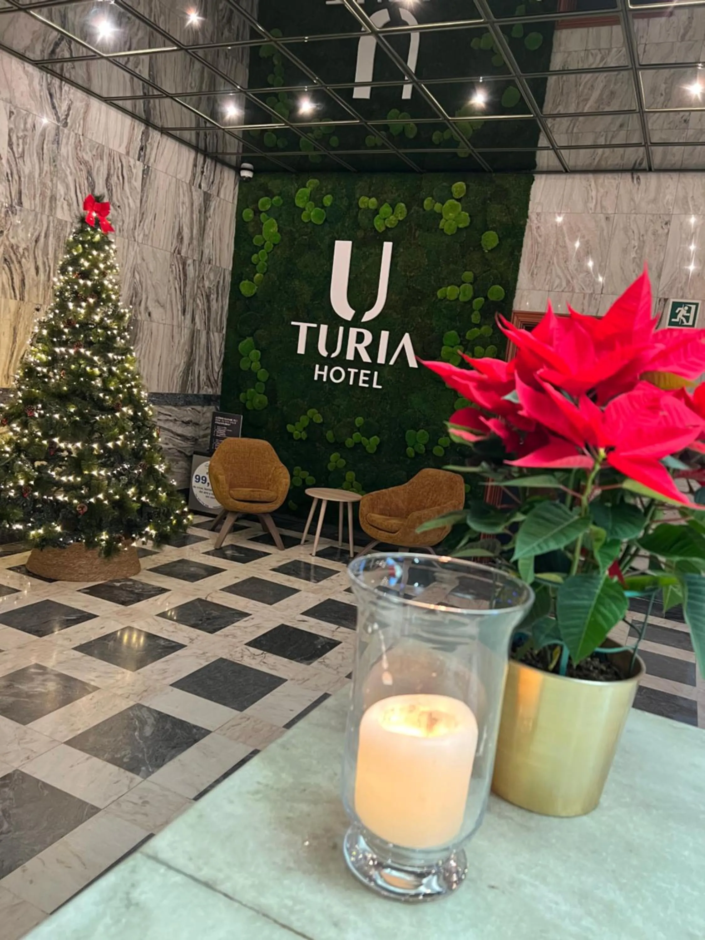 Lobby or reception in Hotel Turia Valencia