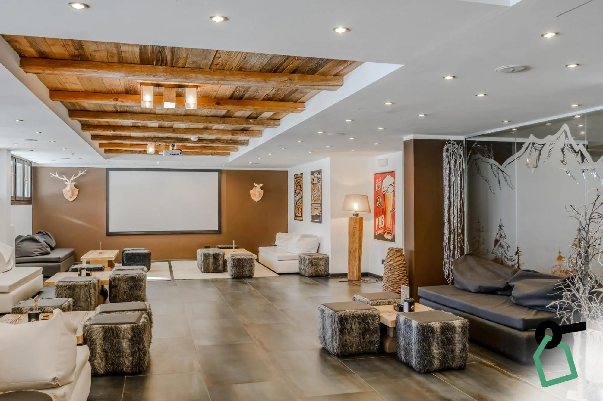 Lobby or reception in Hotiday Sestriere Ski Run