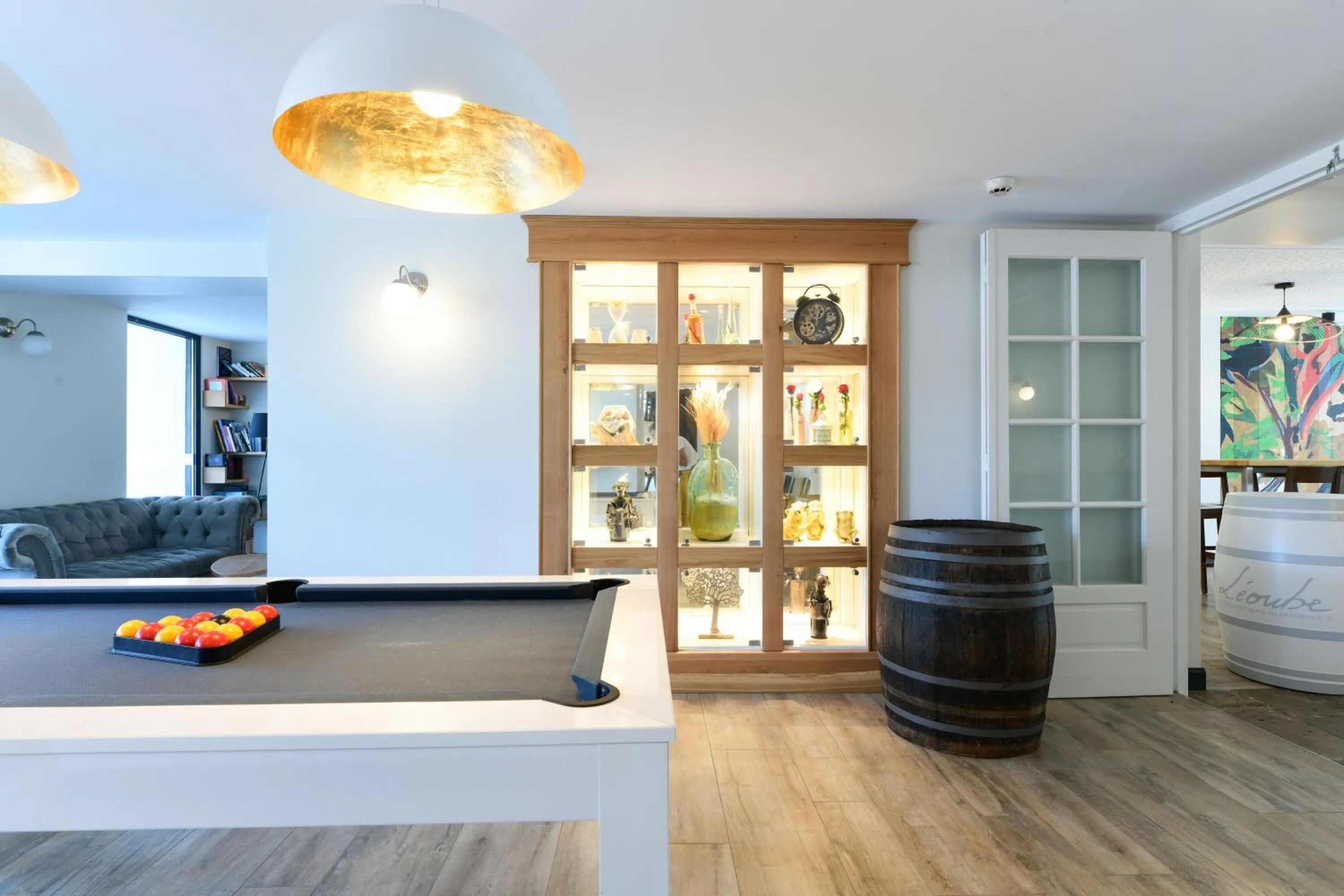 Living room in Logis Hôtels Gnàc é Pause