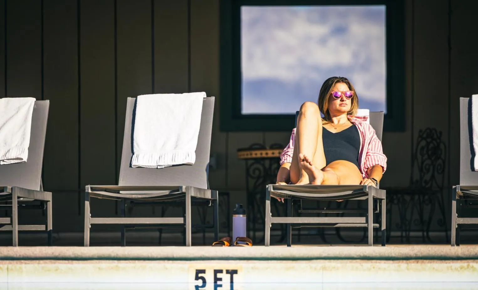 sunbed in Stovepipe Wells Village