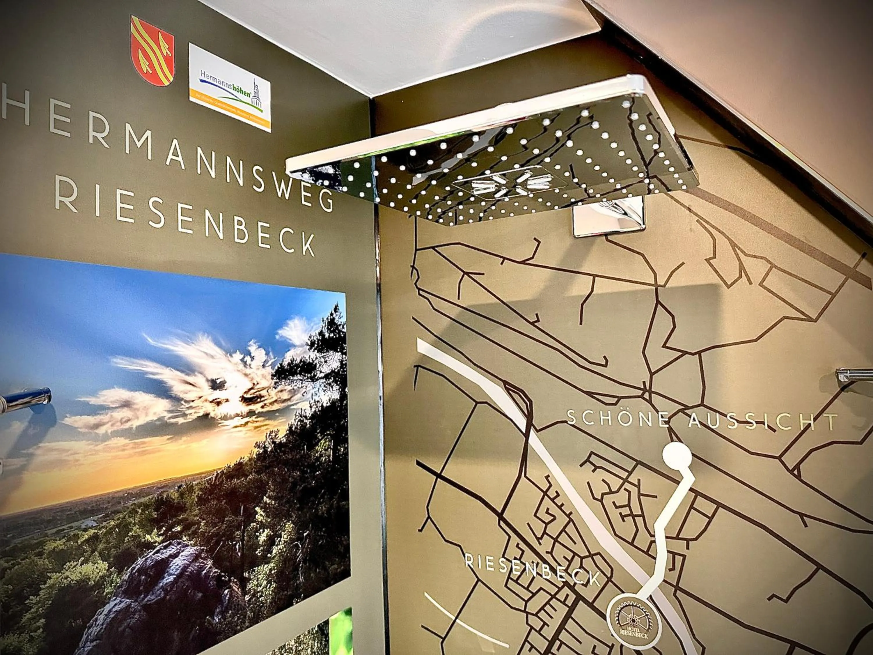 Shower in Privathotel Riesenbeck