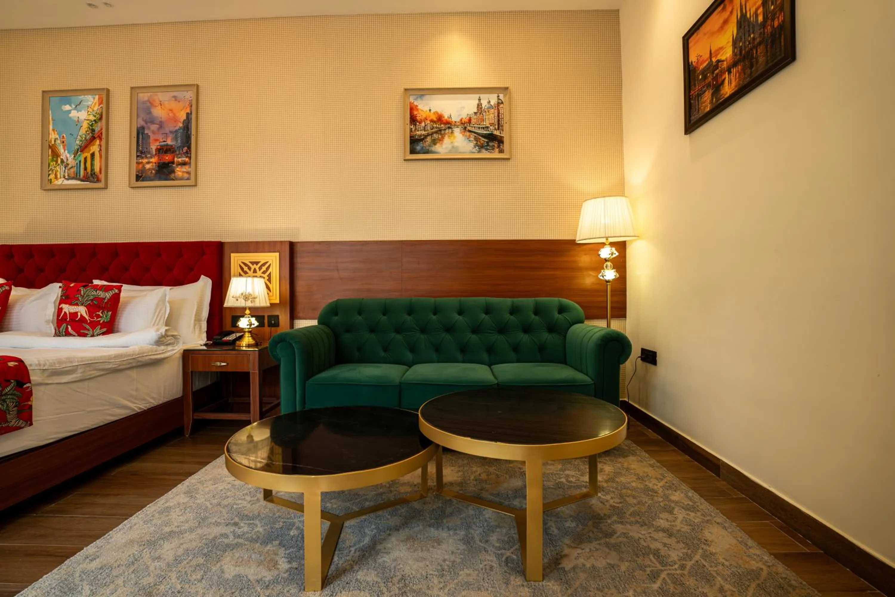 Seating area, Bed in Dolce Vita - Luxury Vacation Villas