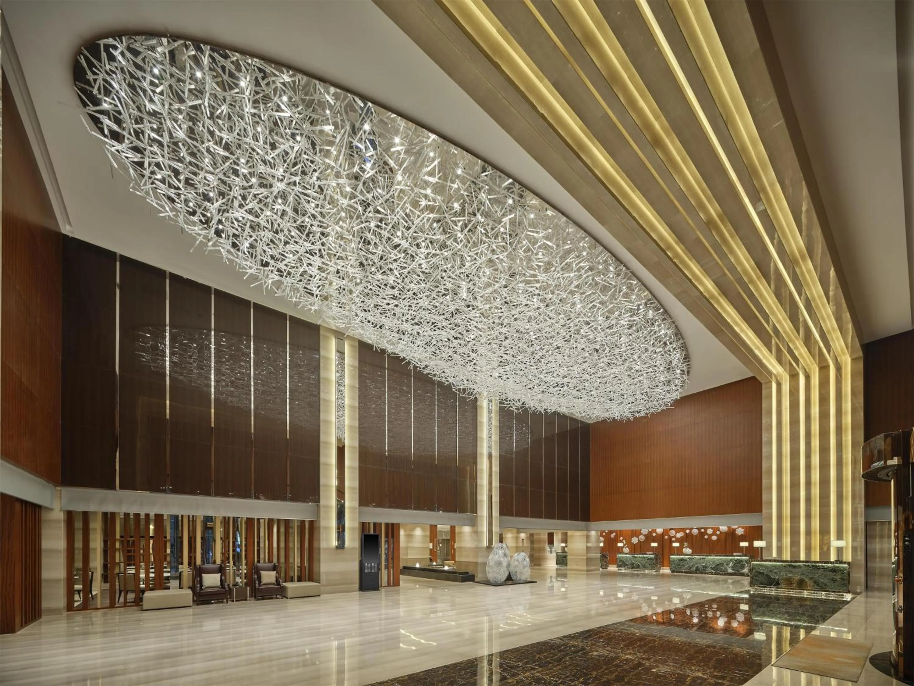 Lobby or reception in Hilton Harbin Exhibition Center