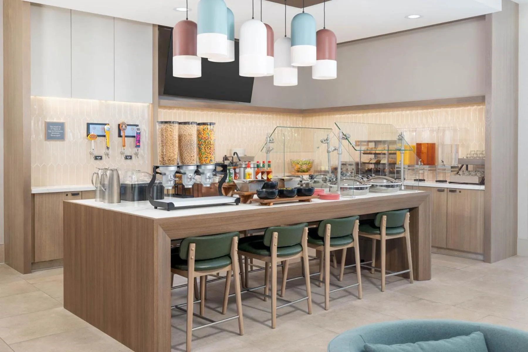 Buffet breakfast in Homewood Suites By Hilton Puyallup Tacoma