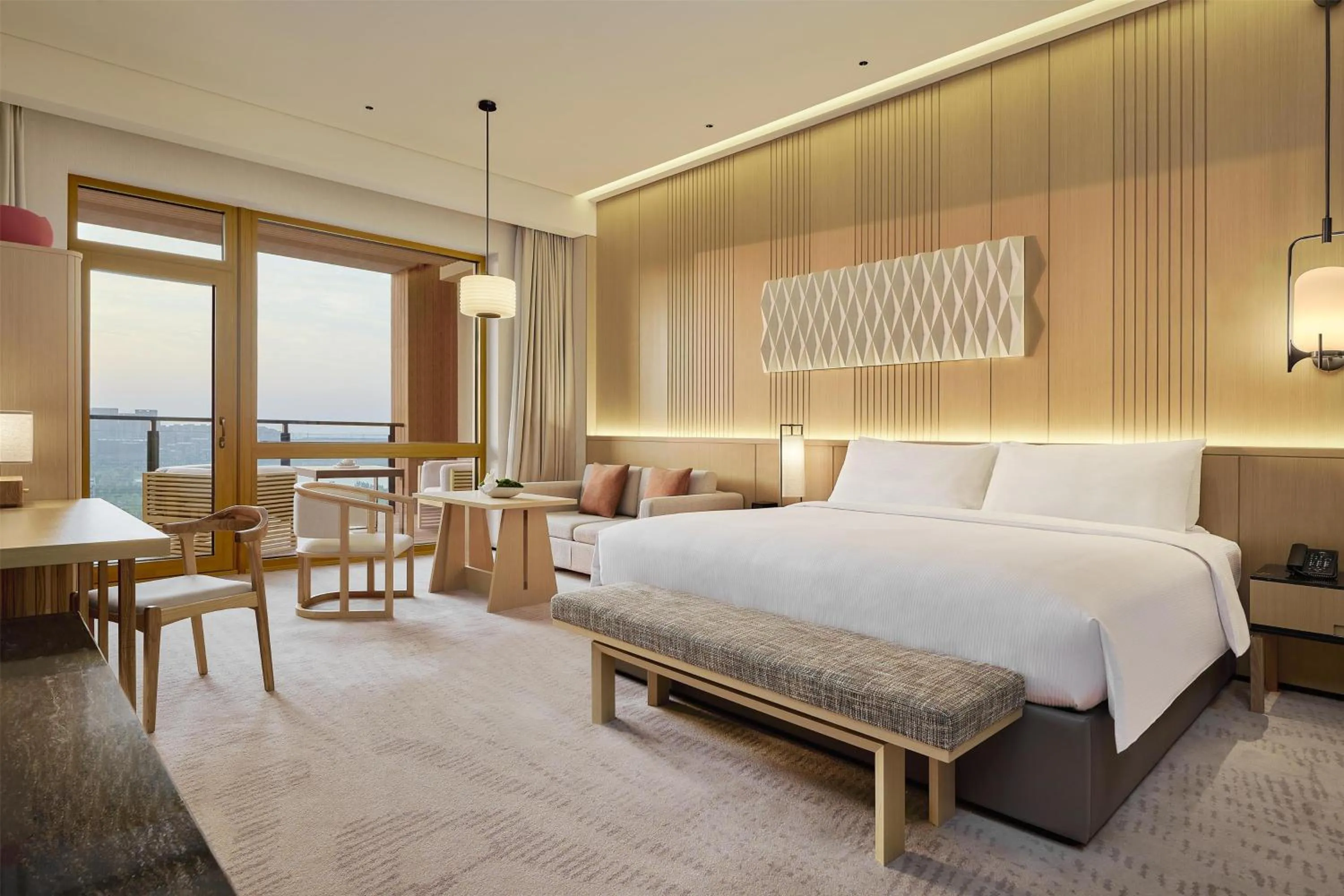Bed in Secan Hotel Qingdao, Curio Collection By Hilton