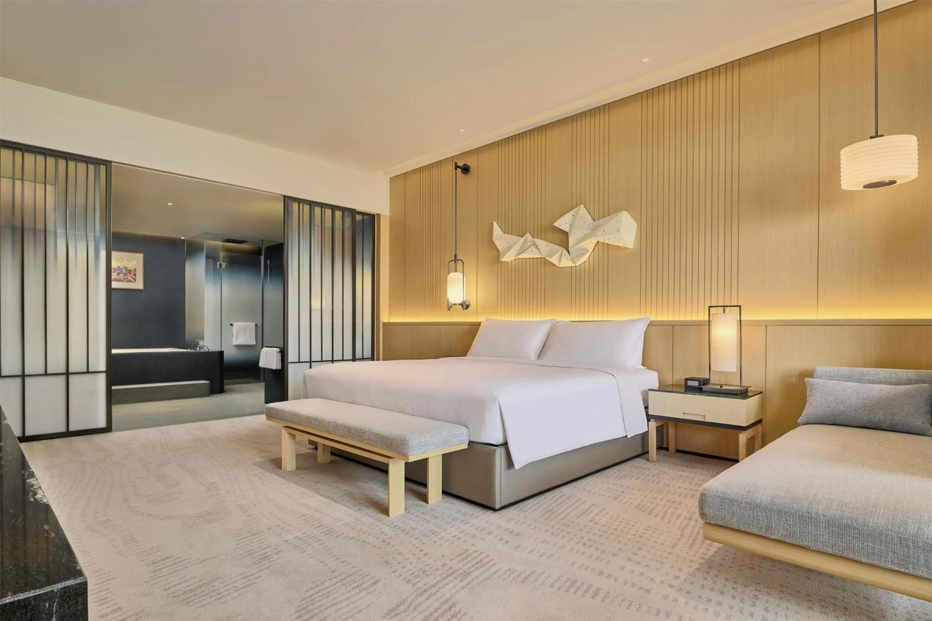 Bed in Secan Hotel Qingdao, Curio Collection By Hilton