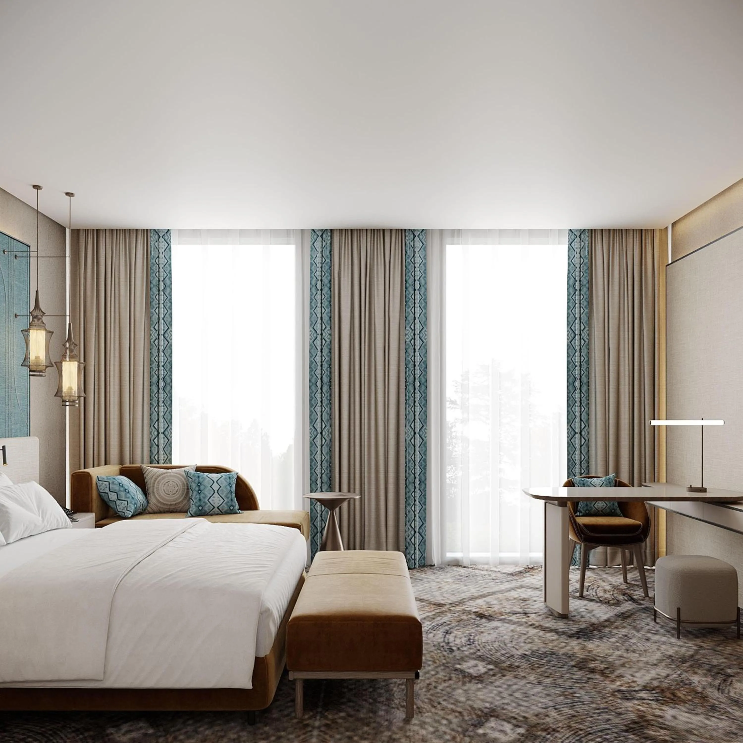 Bed in Doubletree By Hilton Tashkent