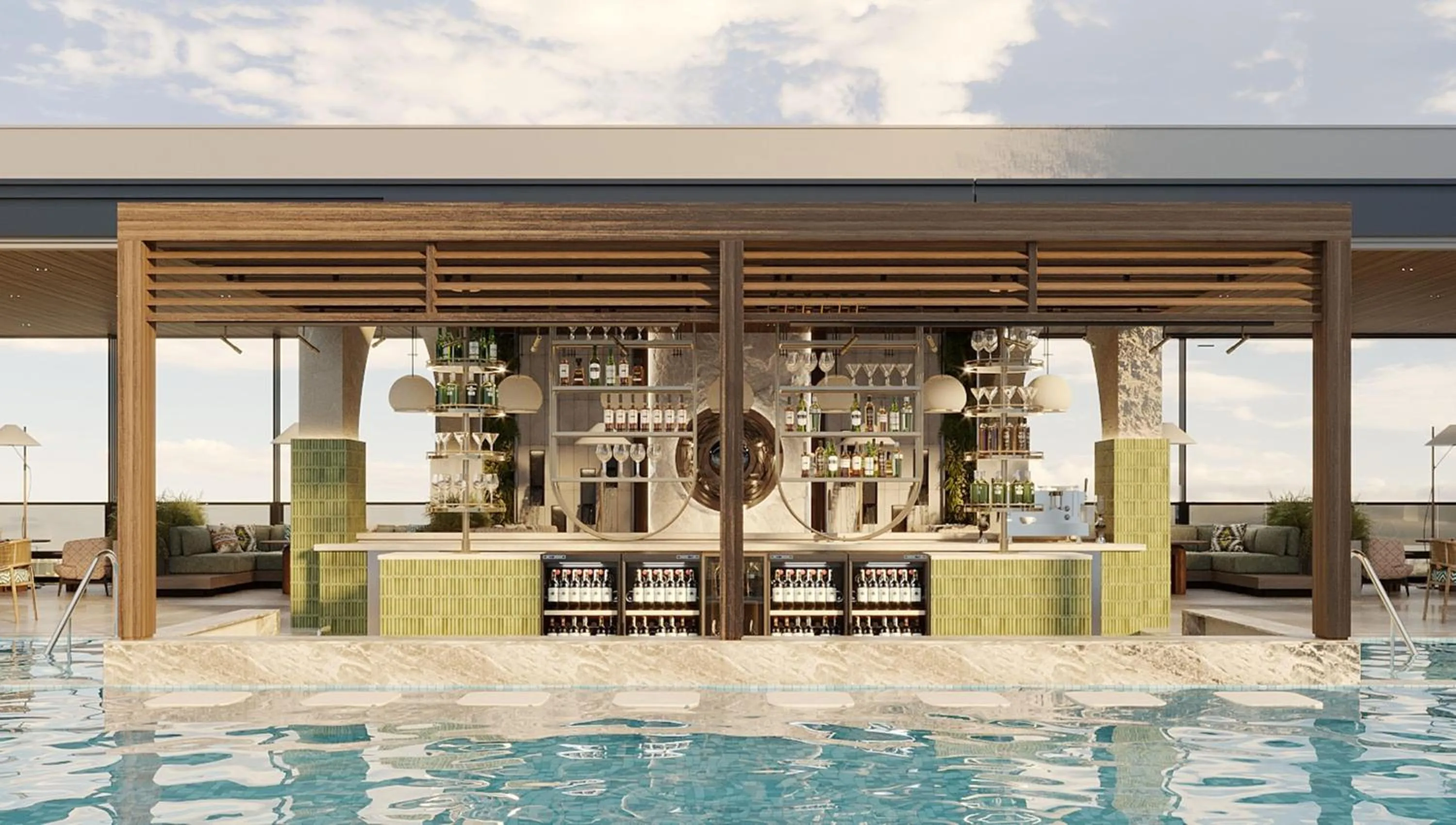 Pool view in Doubletree By Hilton Tashkent