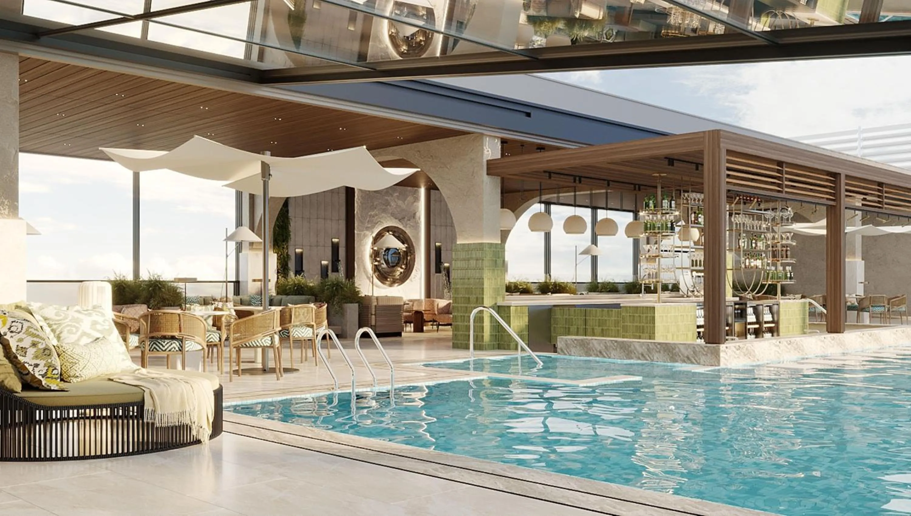 Pool view in Doubletree By Hilton Tashkent