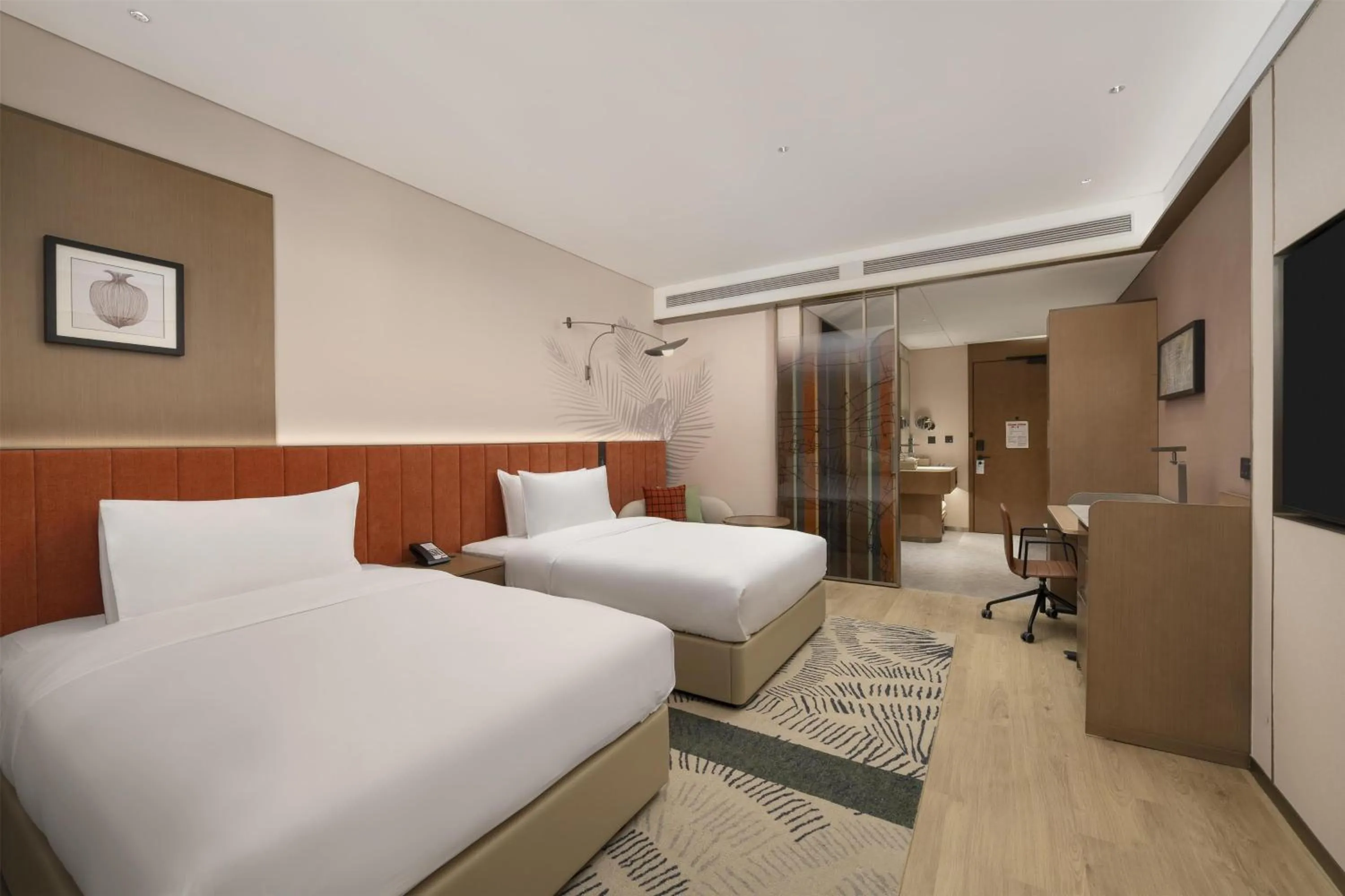 Bed in Hilton Garden Inn Zhongwei Shapotou