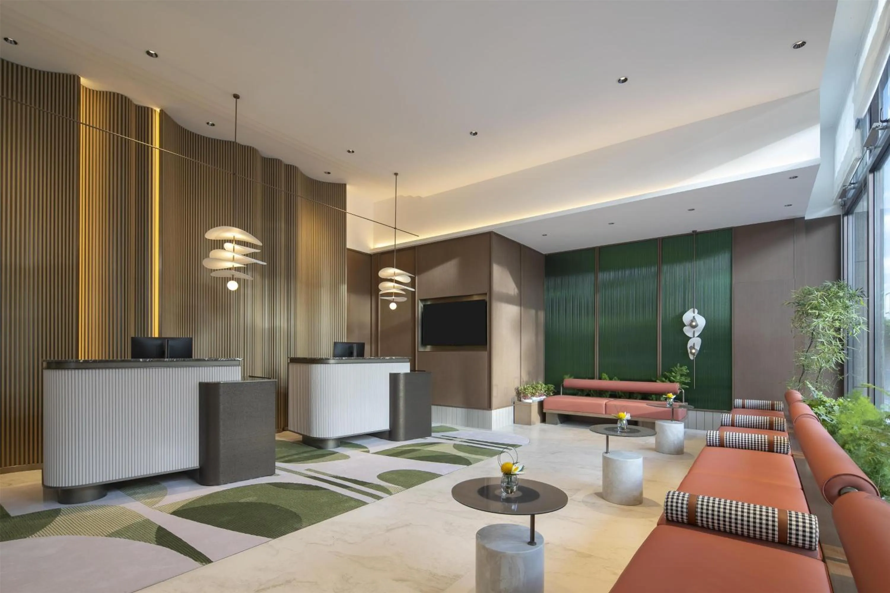 Lobby or reception in Hilton Garden Inn Zhongwei Shapotou