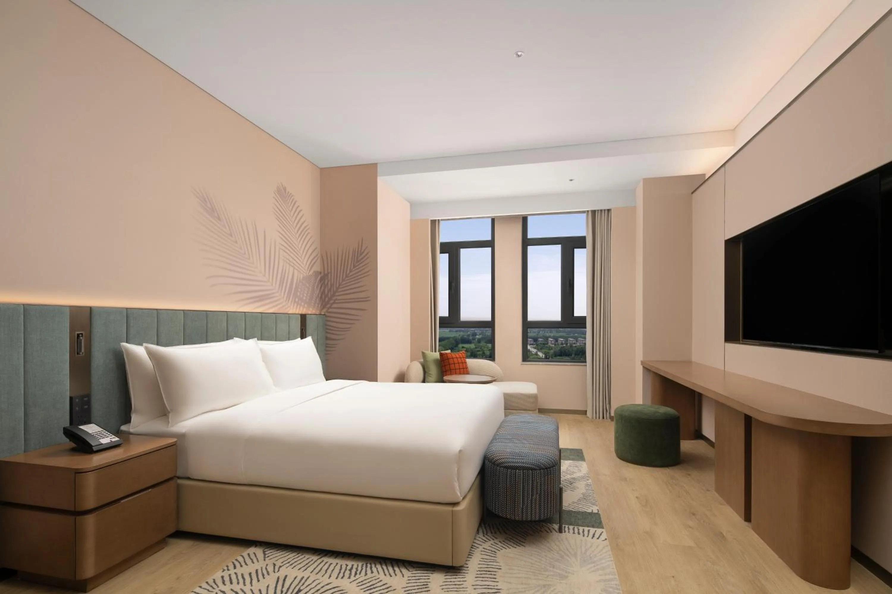 Bed in Hilton Garden Inn Zhongwei Shapotou