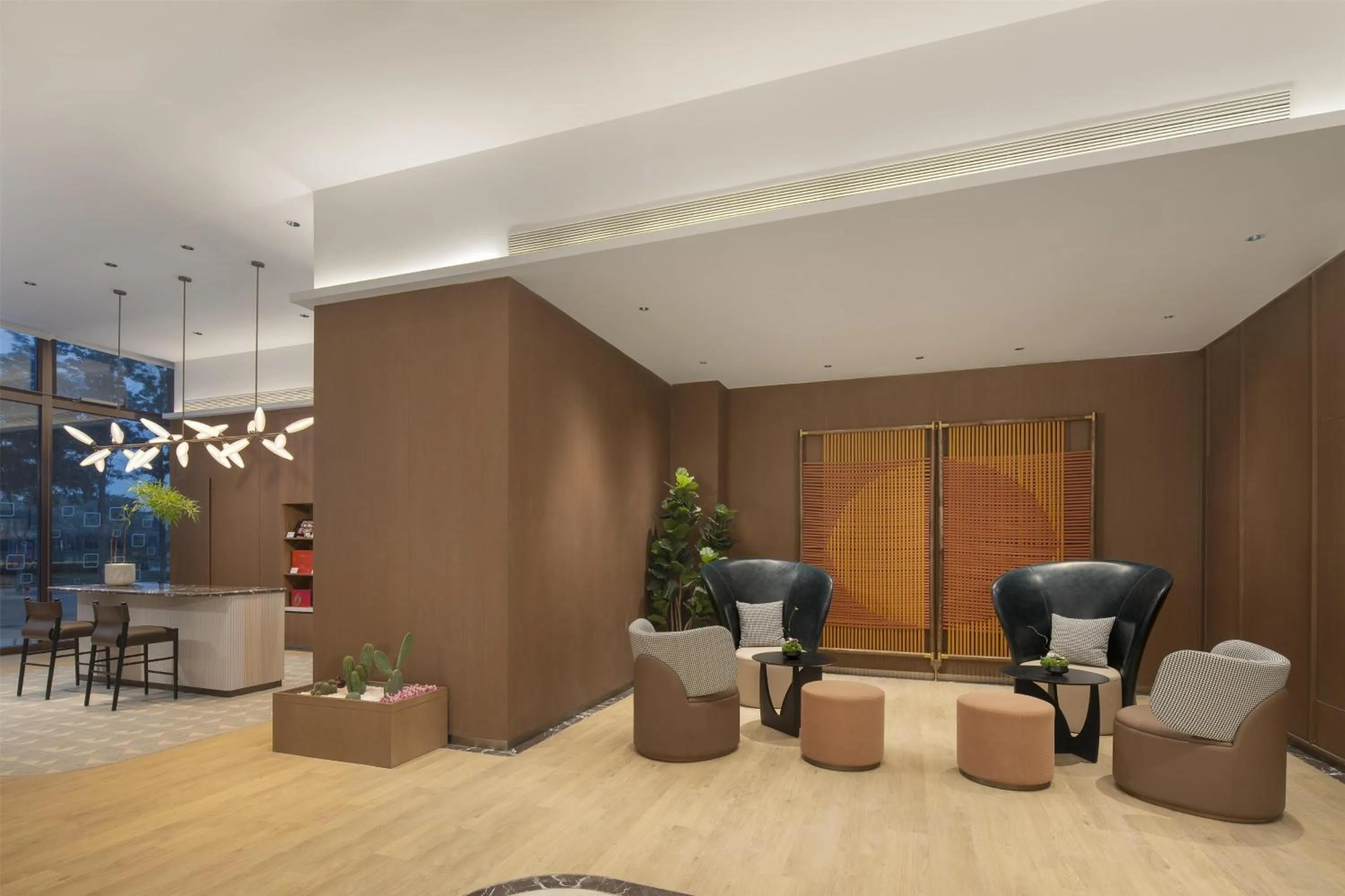 Lobby or reception in Hilton Garden Inn Zhongwei Shapotou