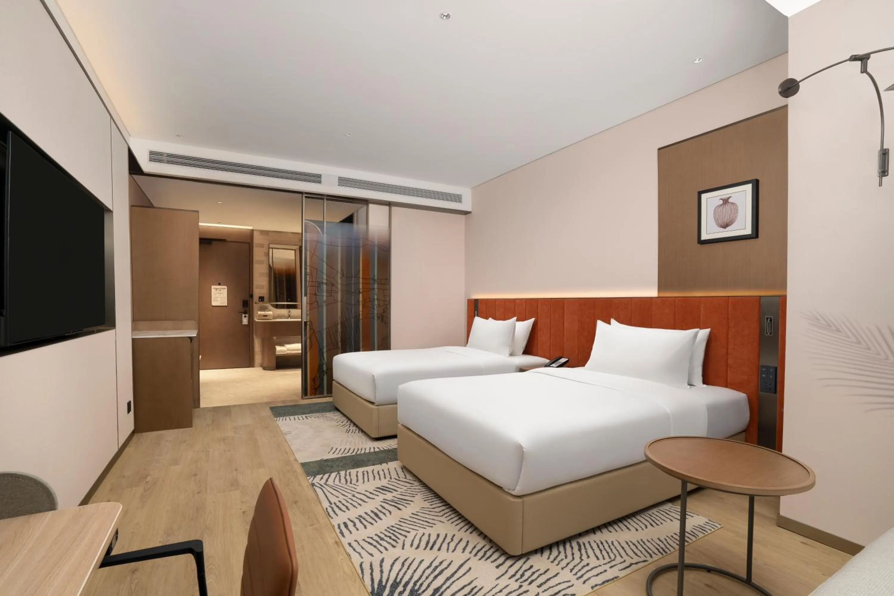 Bed in Hilton Garden Inn Zhongwei Shapotou