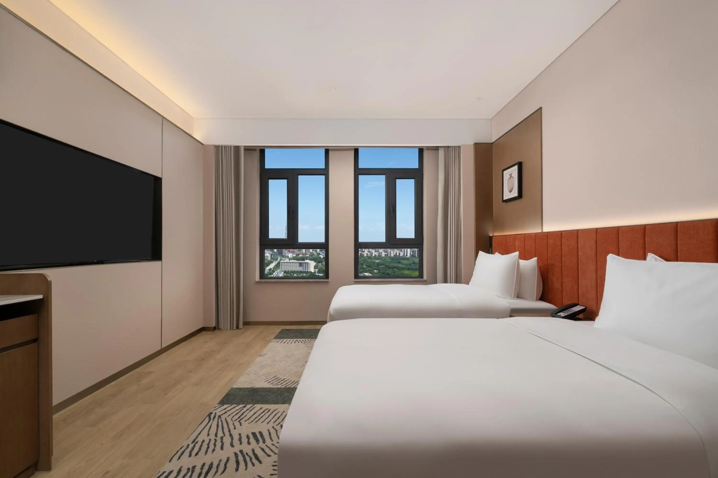 Bed in Hilton Garden Inn Zhongwei Shapotou