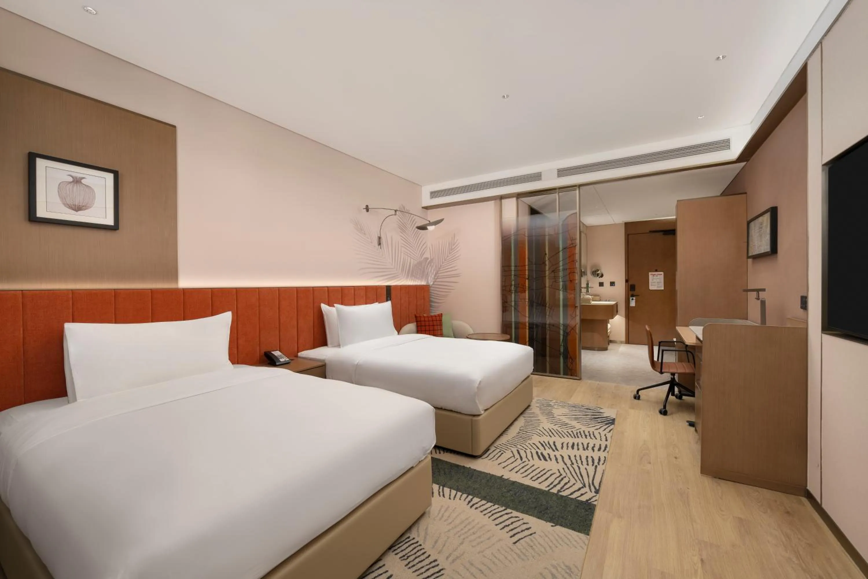 Bed in Hilton Garden Inn Zhongwei Shapotou