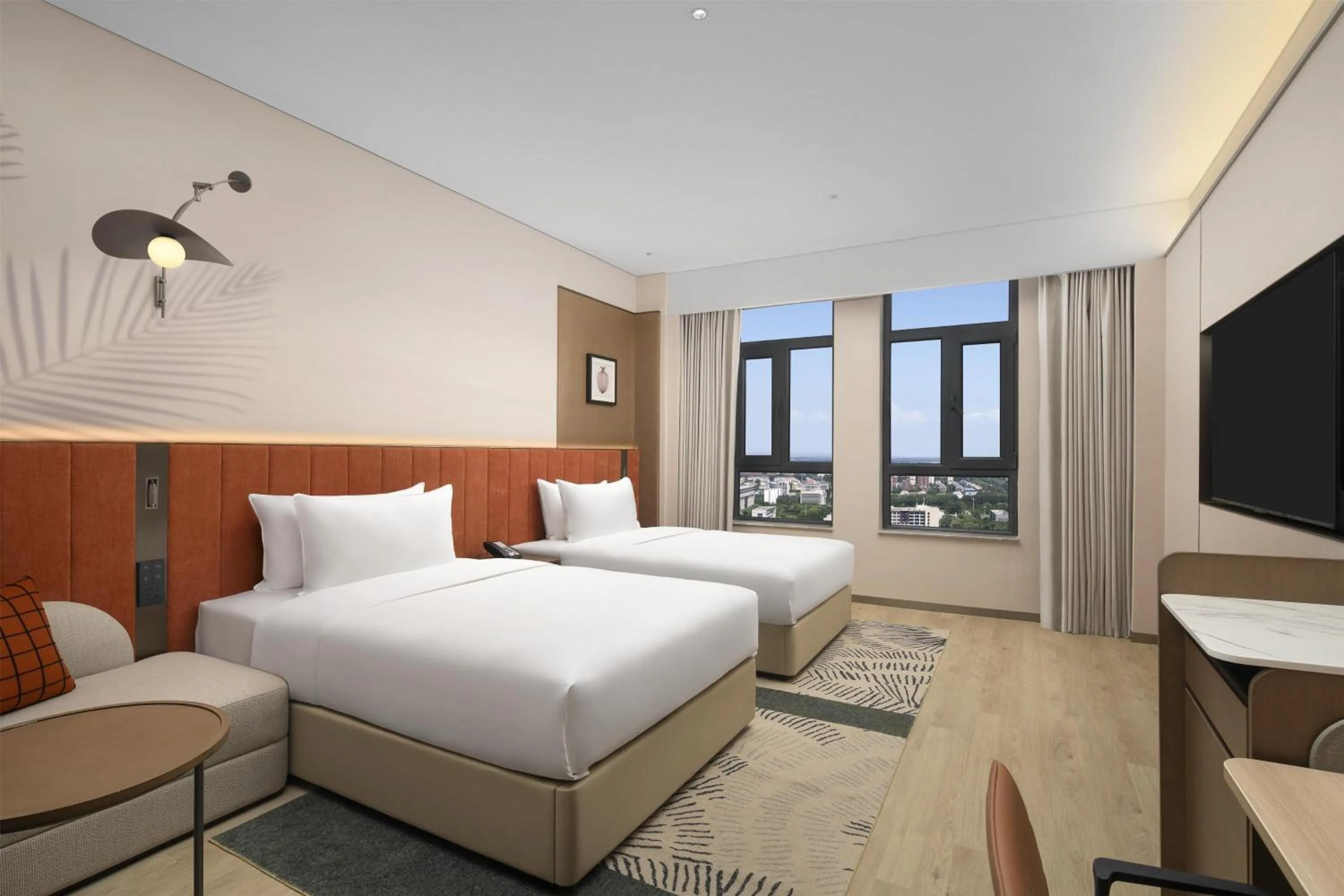 Bed in Hilton Garden Inn Zhongwei Shapotou