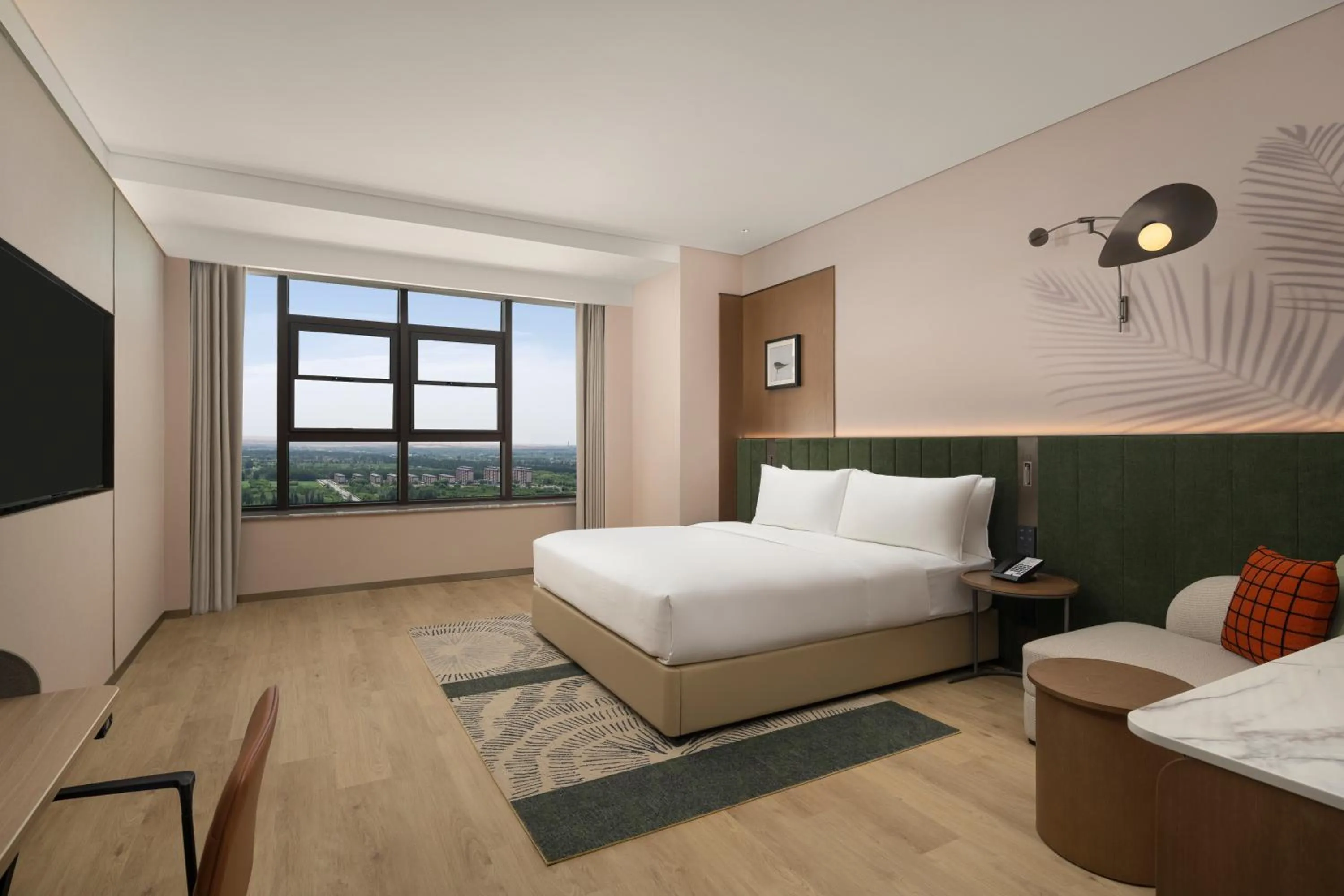 TV and multimedia, Bed in Hilton Garden Inn Zhongwei Shapotou