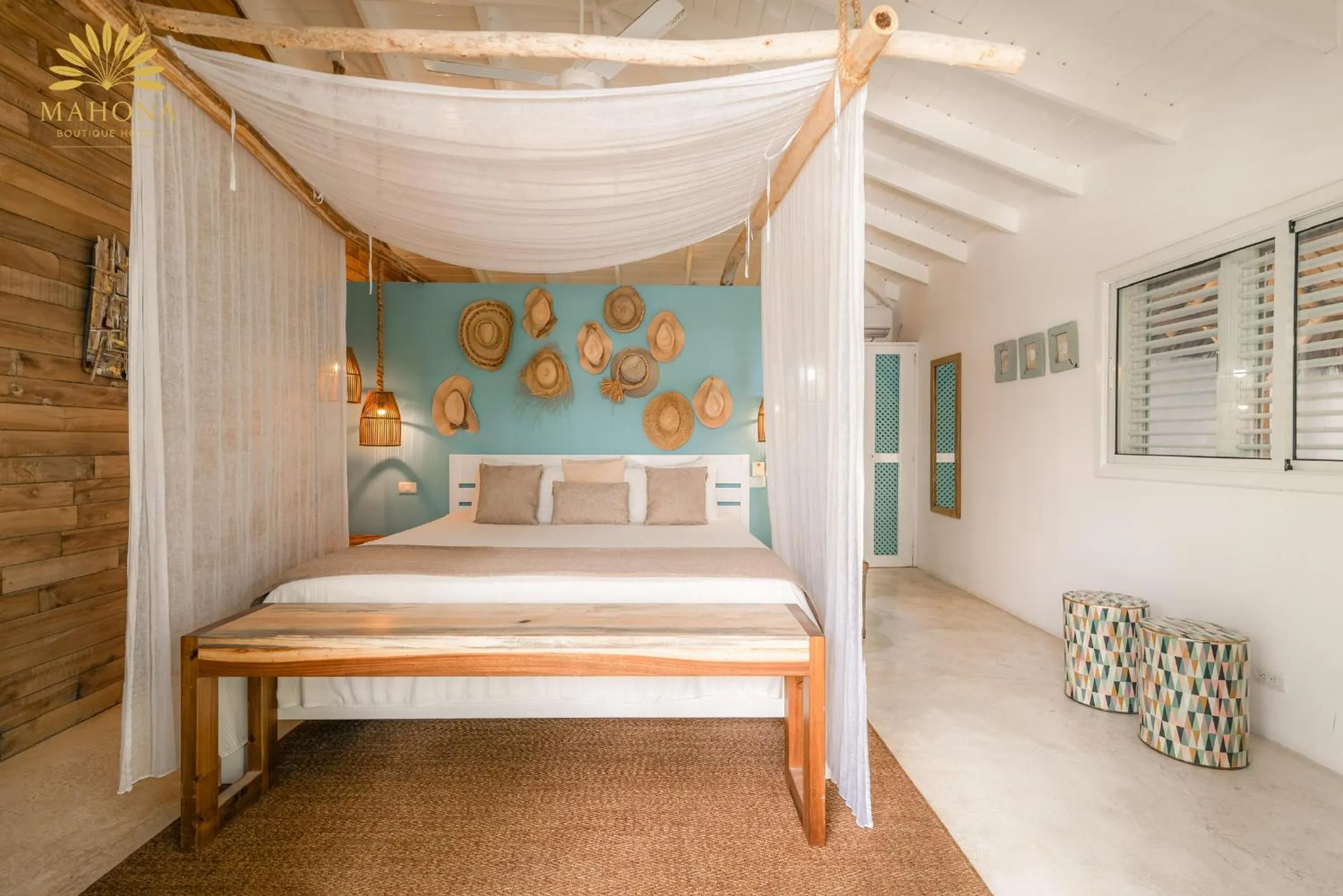 Bed in Mahona Boutique Hotel