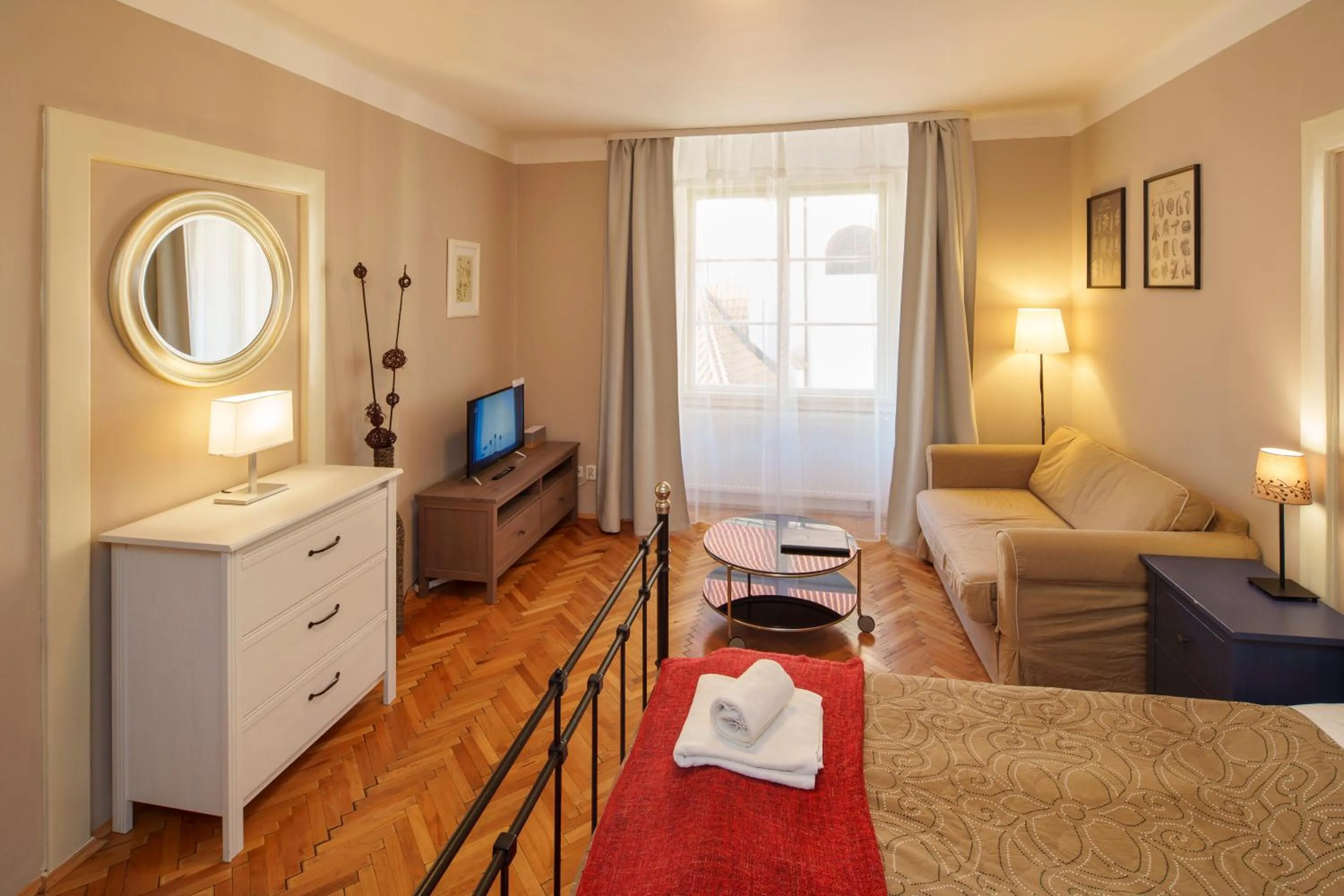 TV and multimedia, Bed in Old Town - Templova Apartments